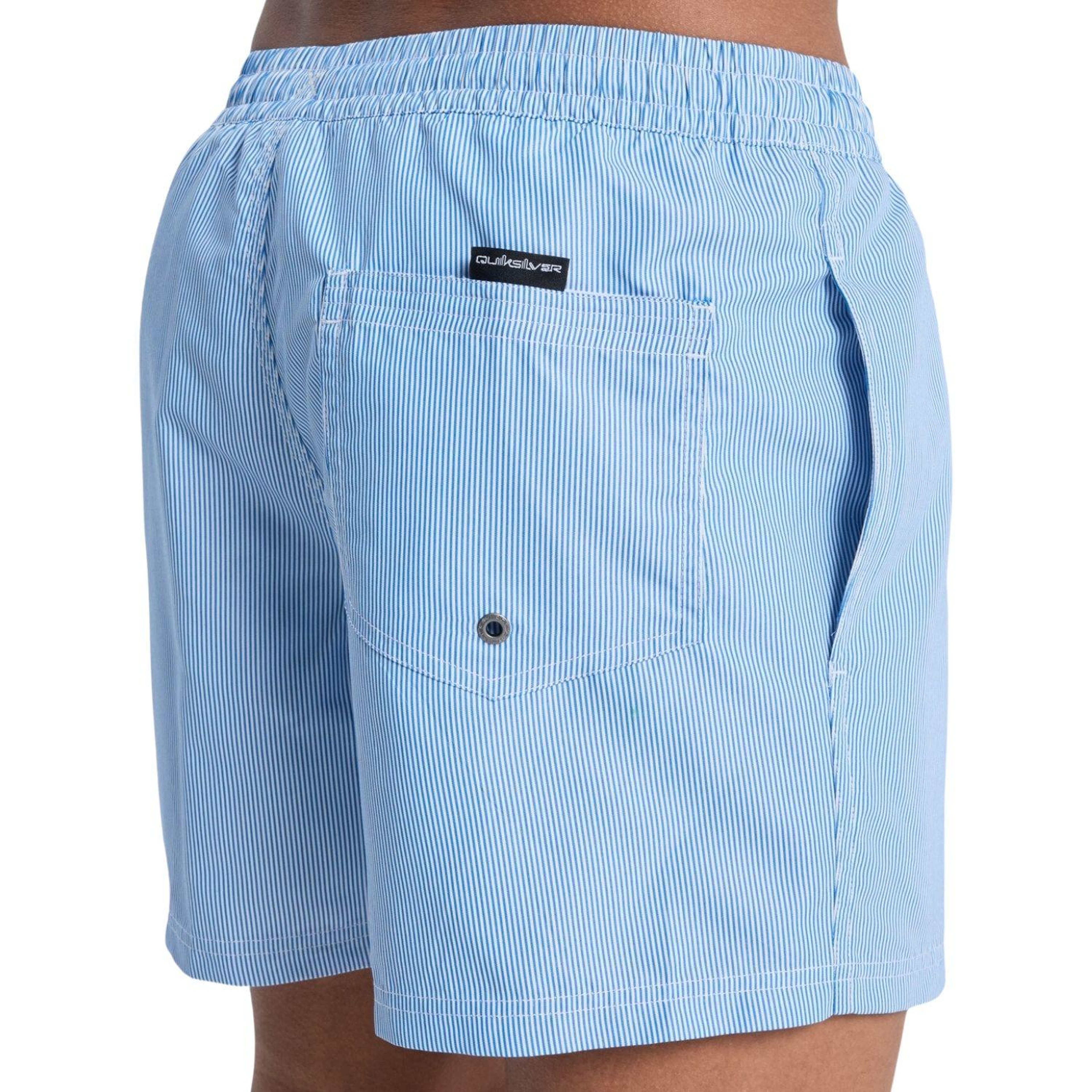 Quiksilver Deluxe 15 Erkek Mavi Volley Short