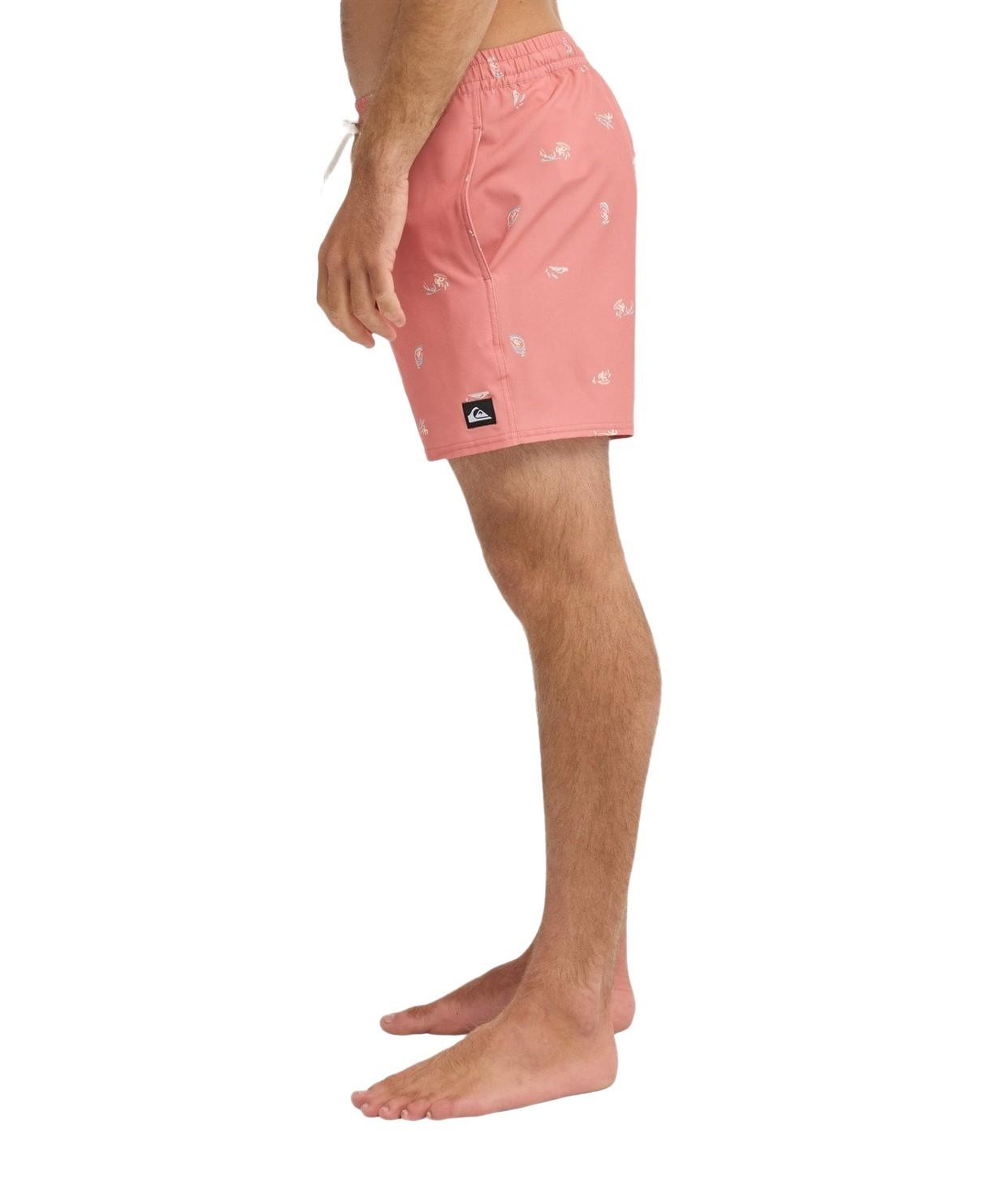 Quiksilver Stretch Printed Erkek Pembe Volley Short