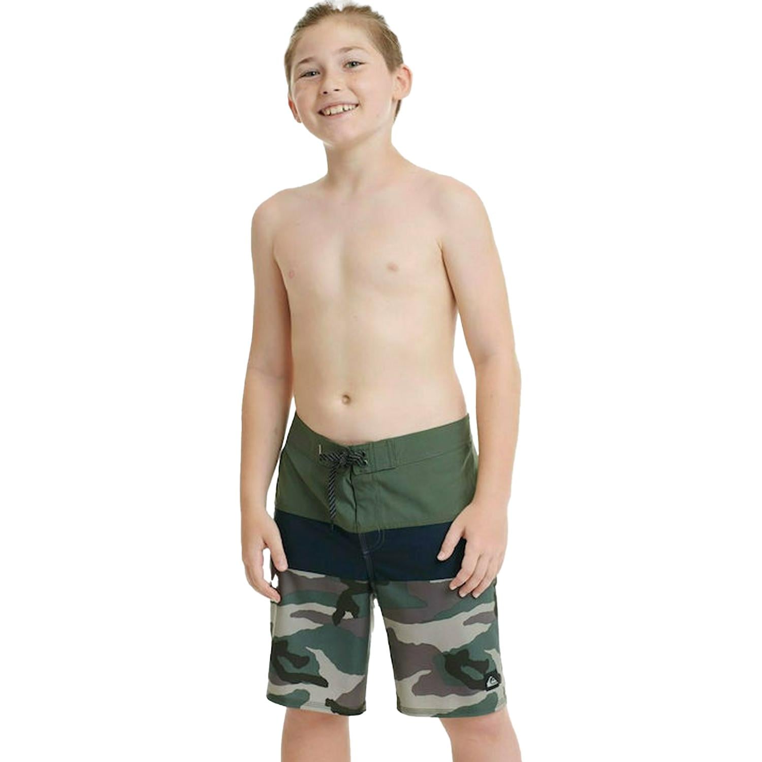 Quiksilver Surfsilk Panel 16 Erkek Çocuk Yeşil Boardshort