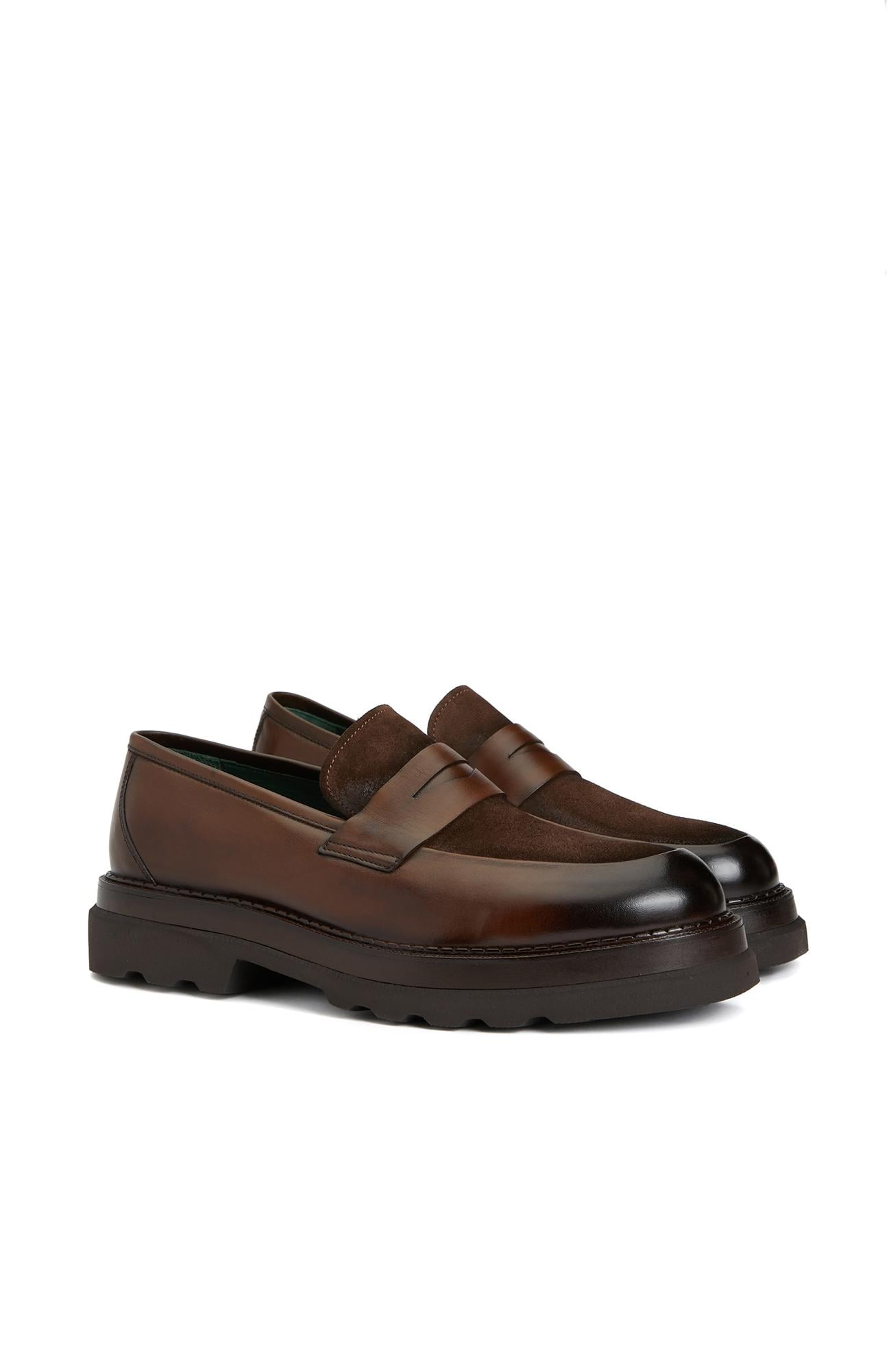 George Hogg Erkek Kahverengi Süet Loafer