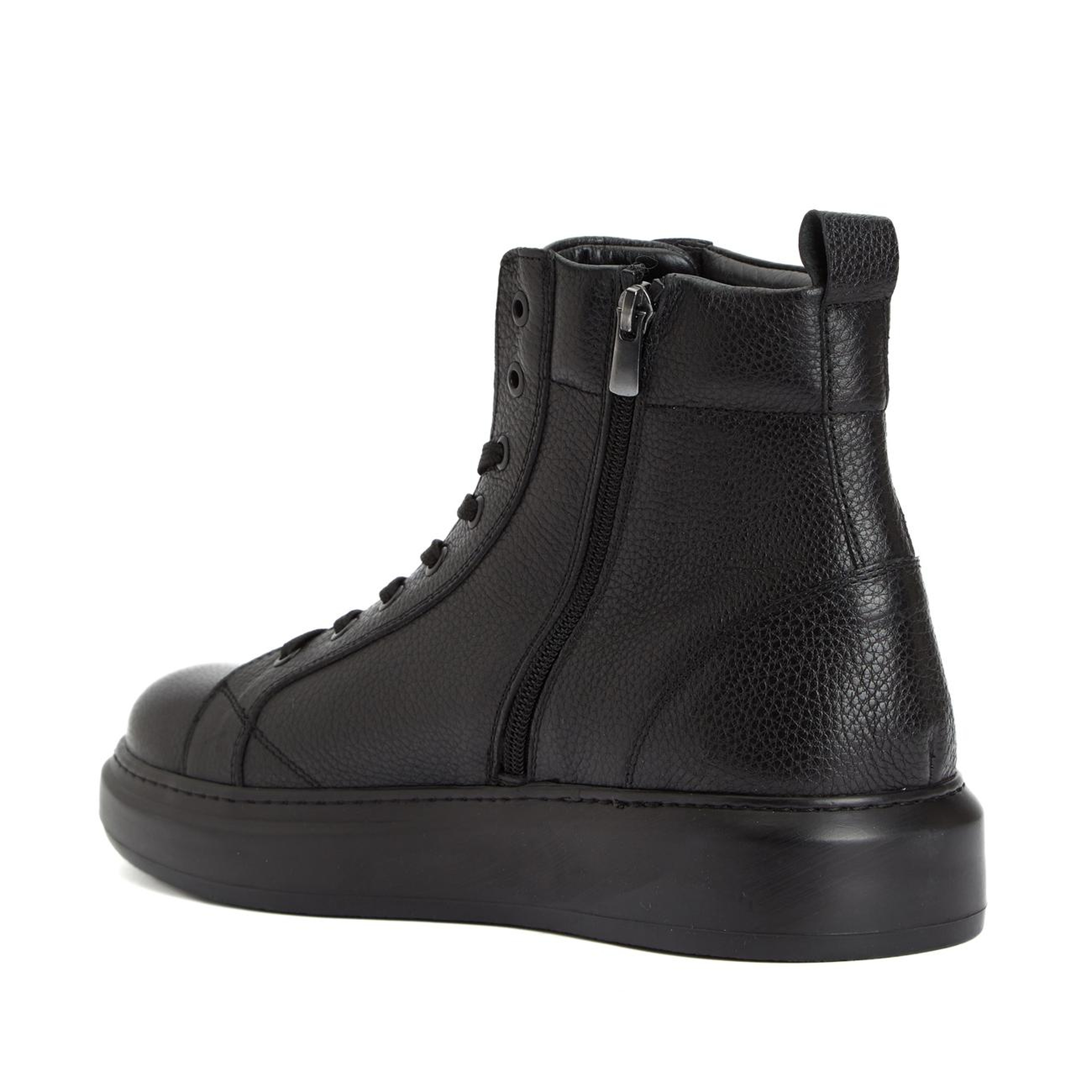 Divarese Erkek Siyah Deri Sneaker Bot