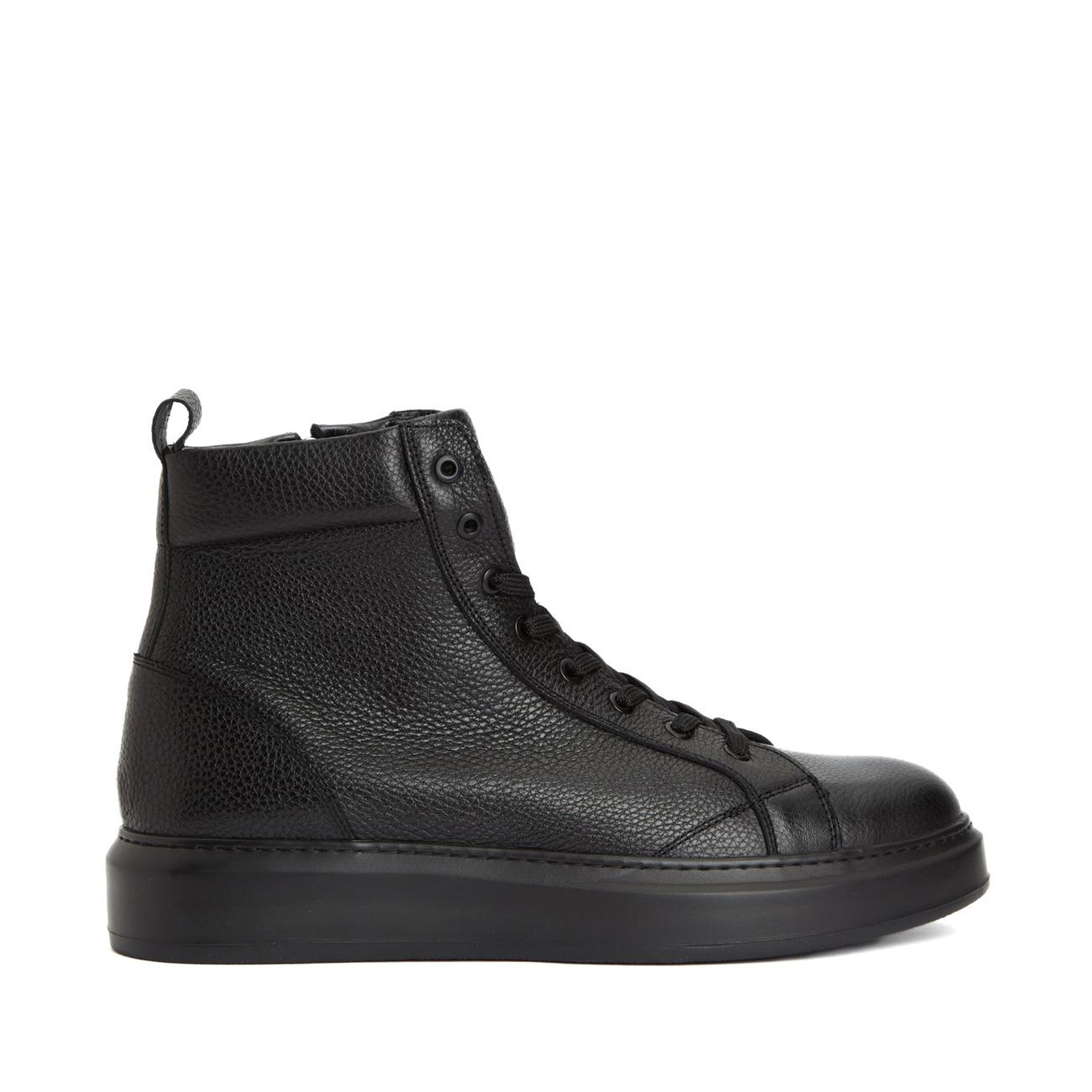 Divarese Erkek Siyah Deri Sneaker Bot