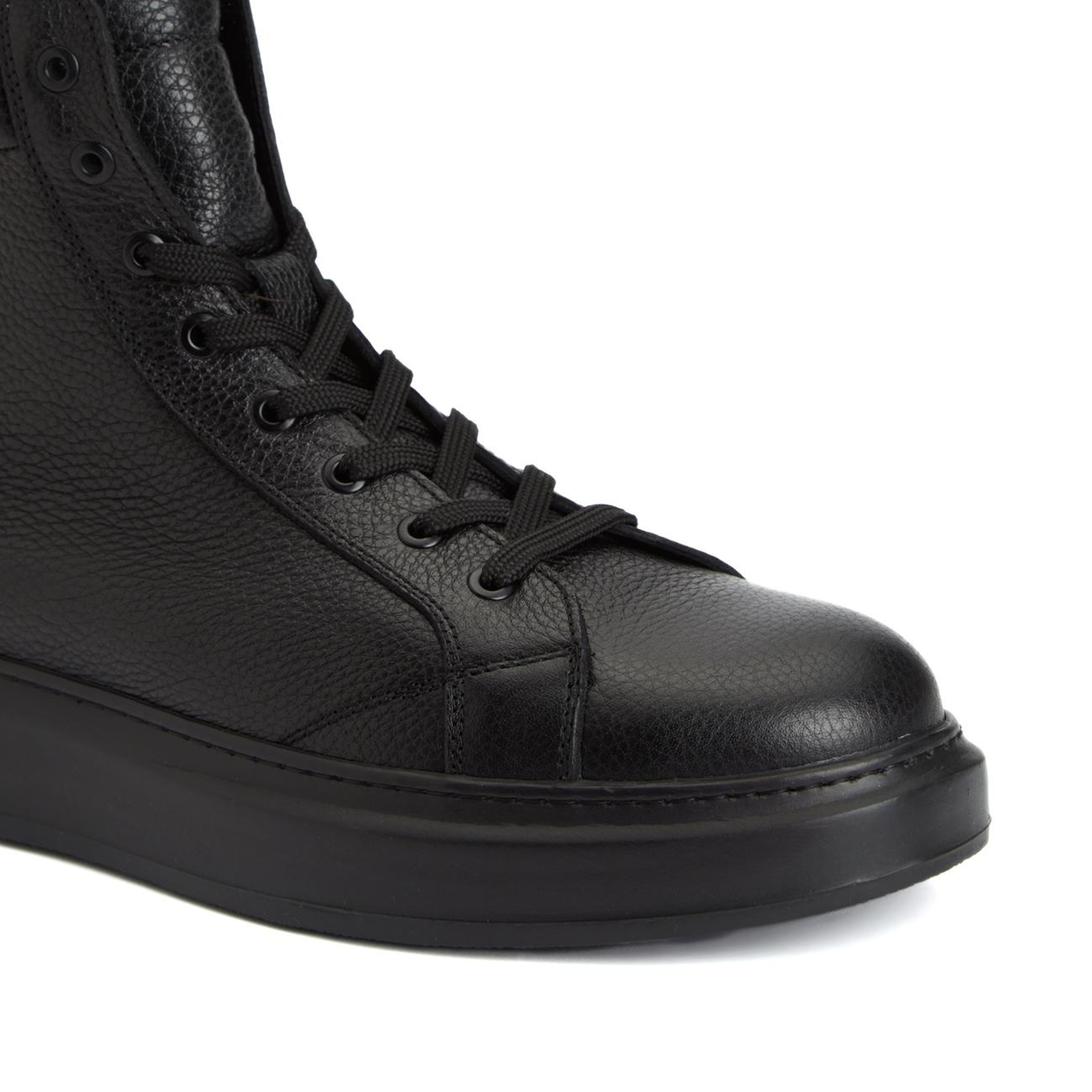 Divarese Erkek Siyah Deri Sneaker Bot