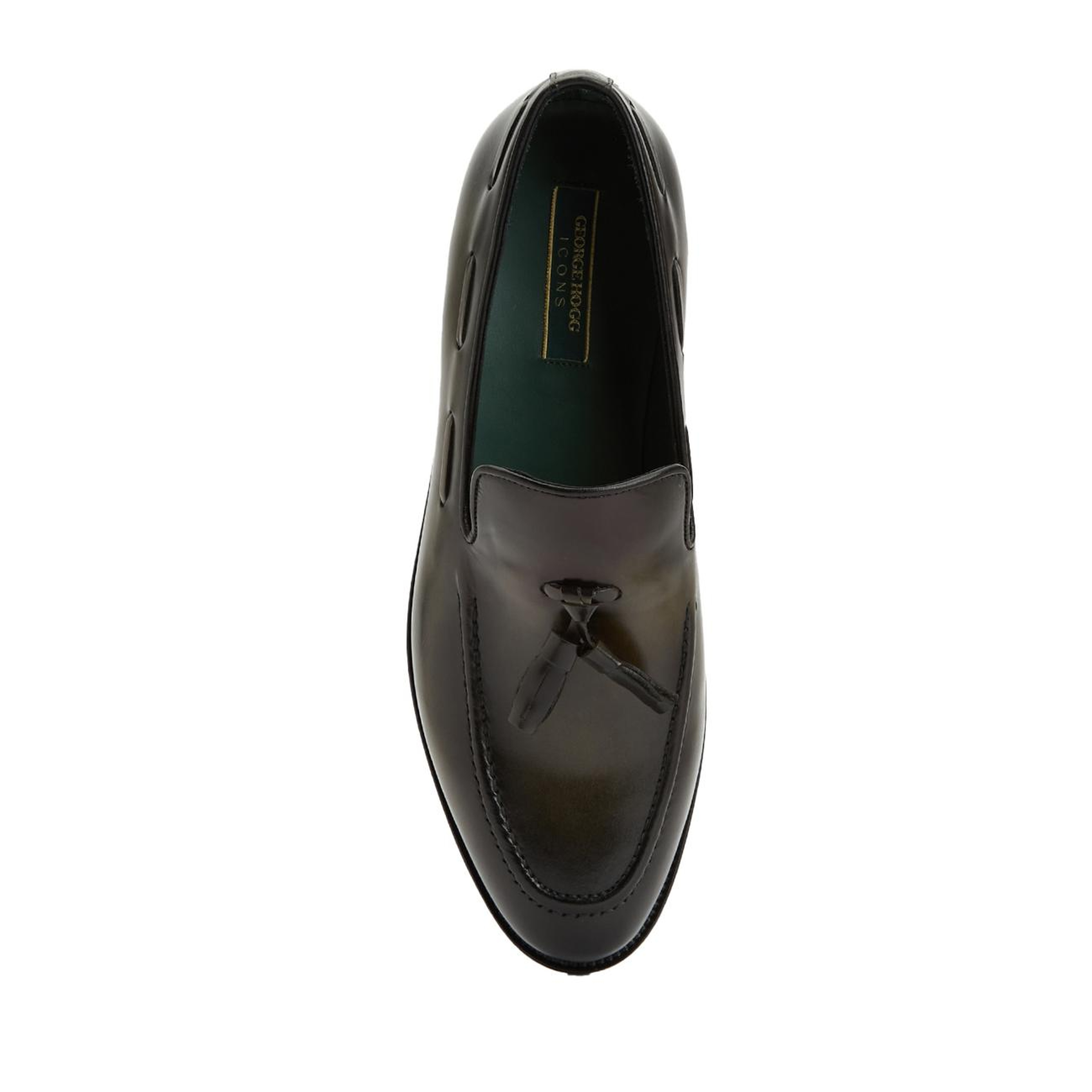 George Hogg Icons Erkek Haki Deri Loafer