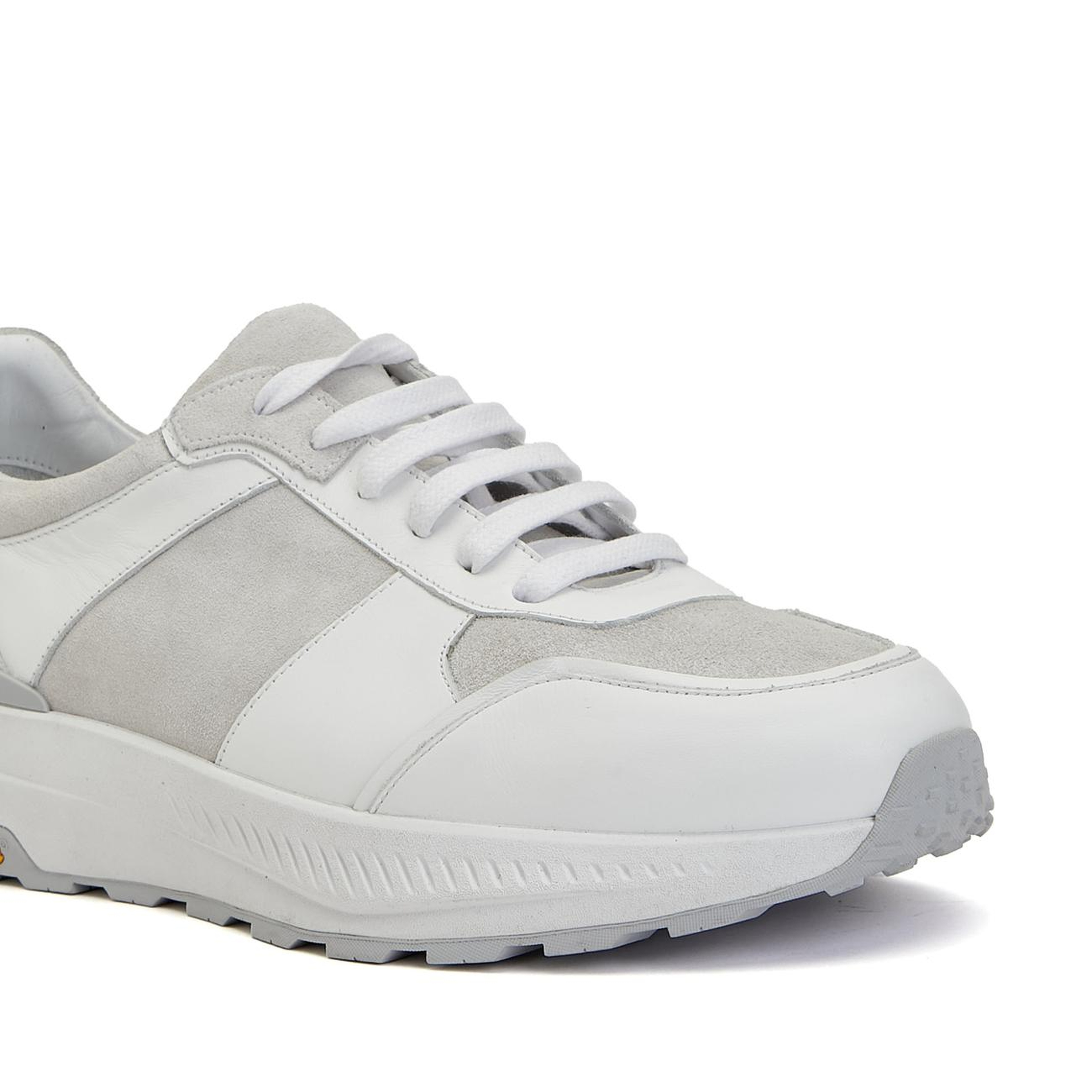 George Hogg Erkek Beyaz Vibram Taban Detaylı Deri Sneaker