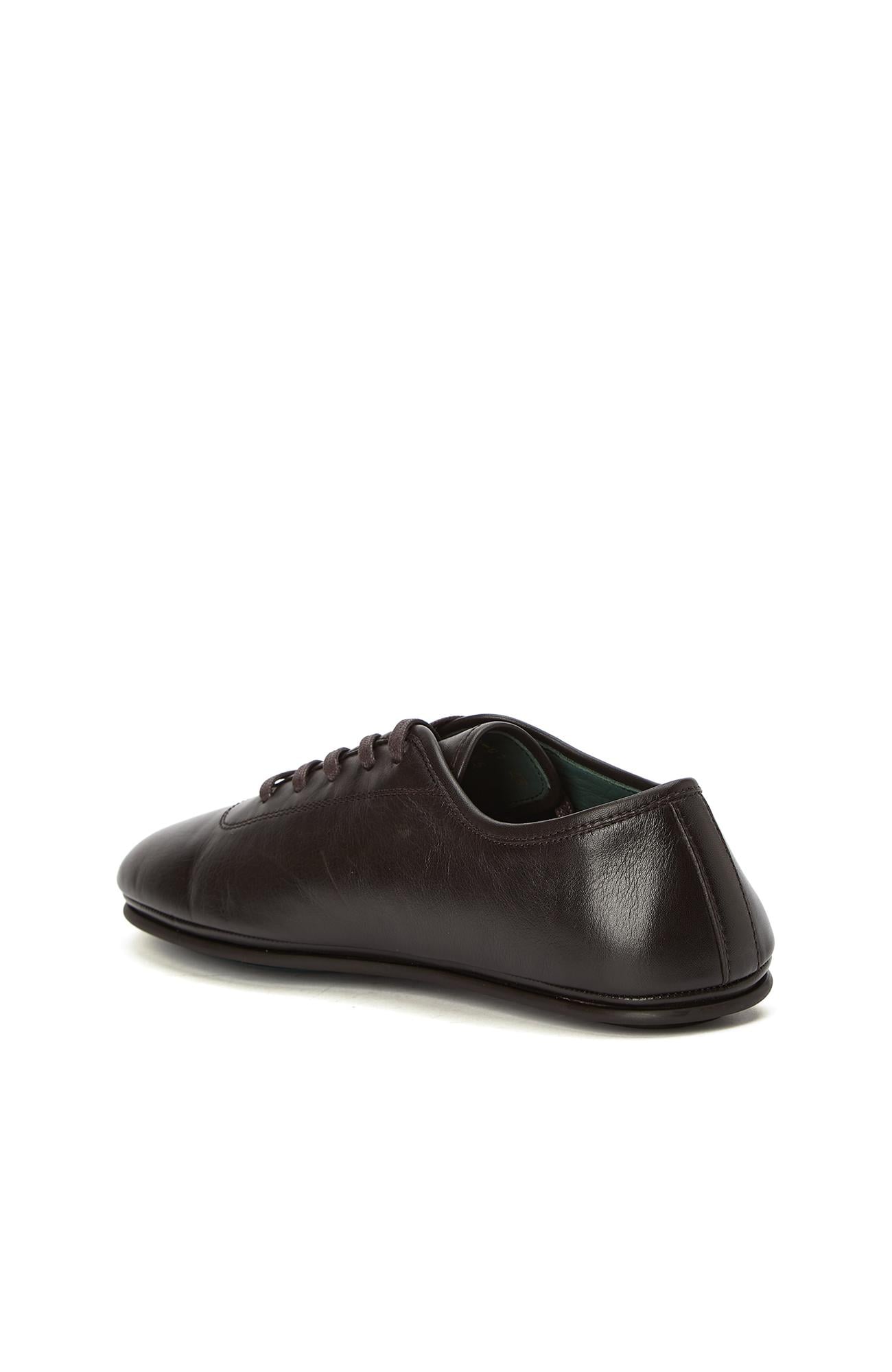 George Hogg Erkek Acı Kahverengi Deri Sneaker