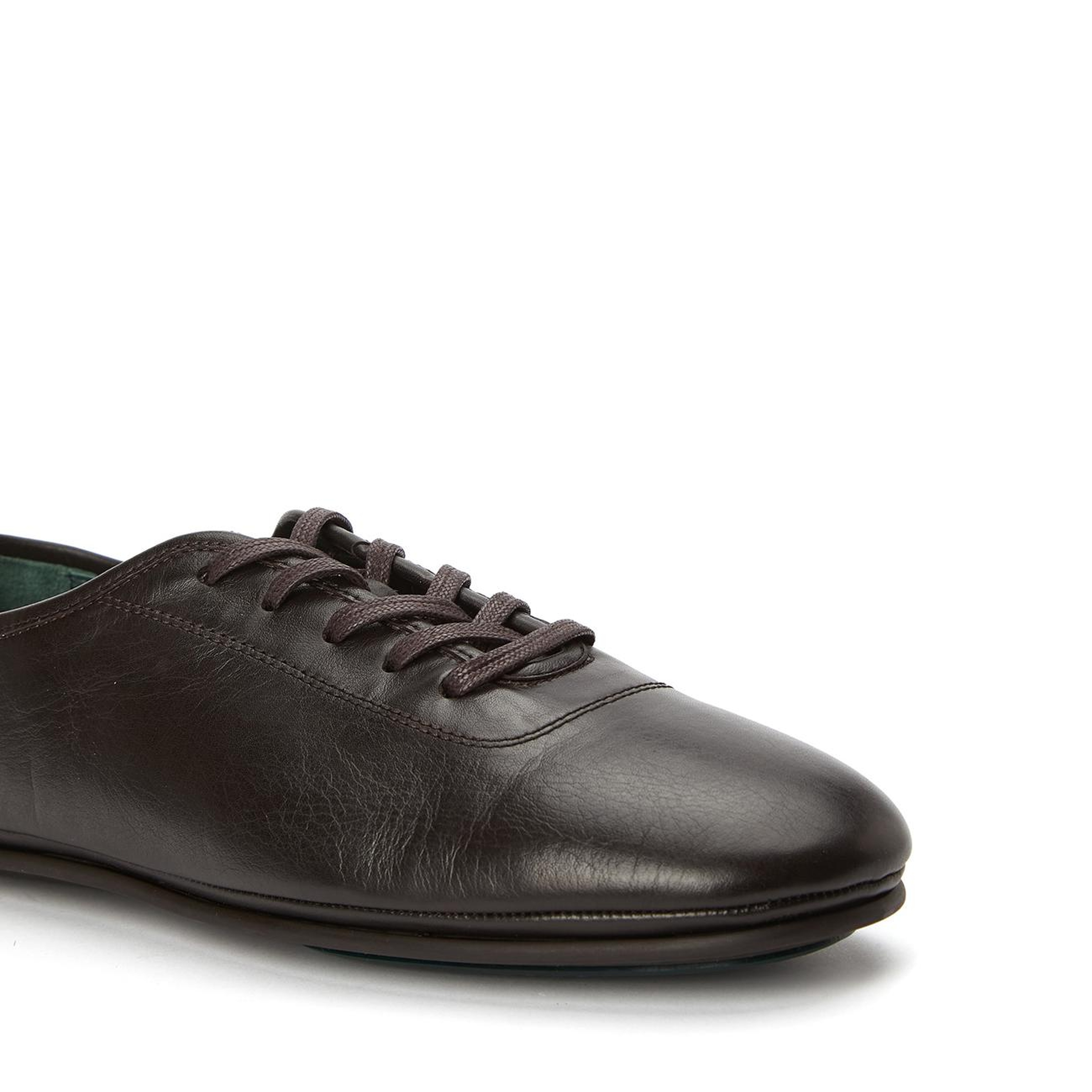 George Hogg Erkek Acı Kahverengi Deri Sneaker