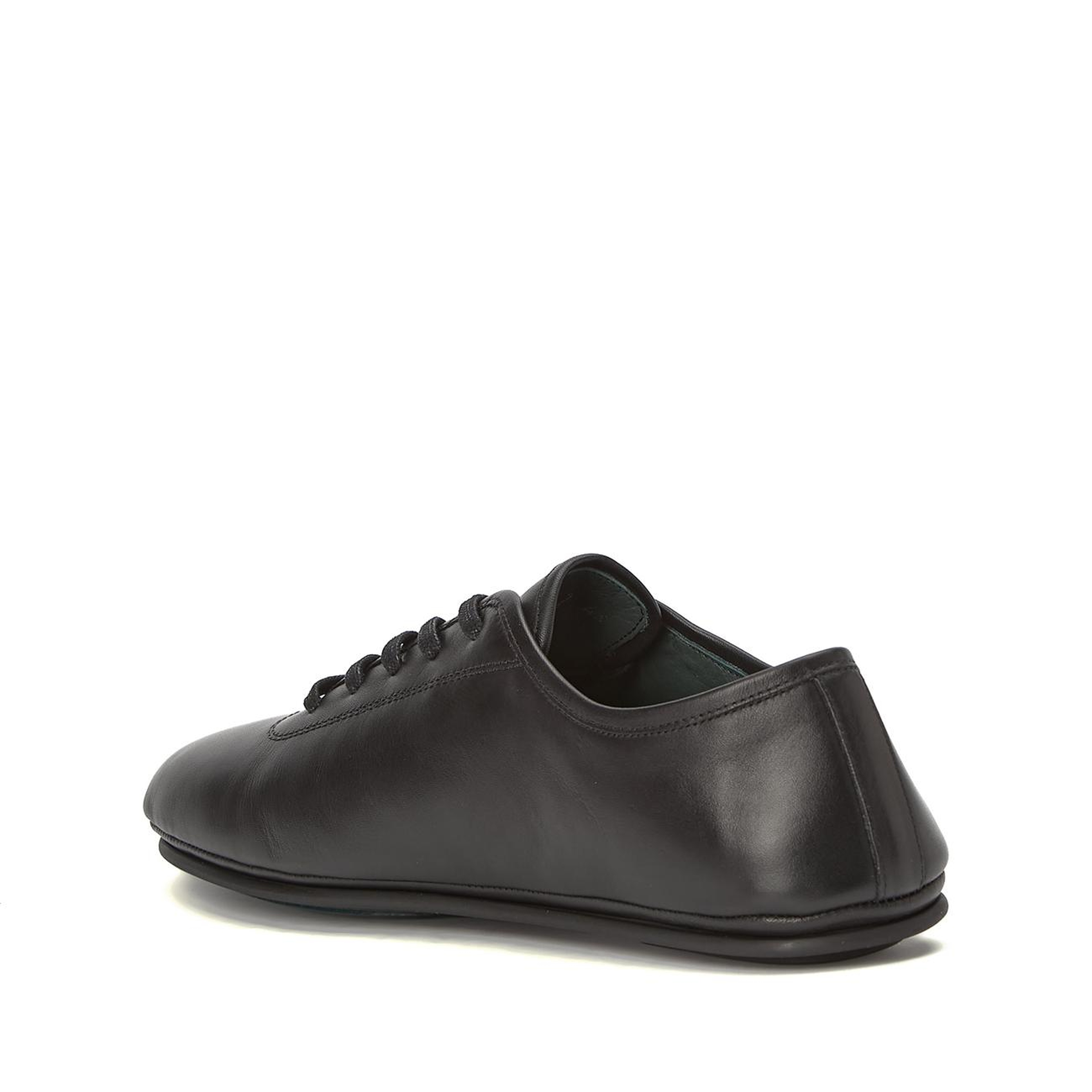 George Hogg Erkek Siyah Deri Sneaker