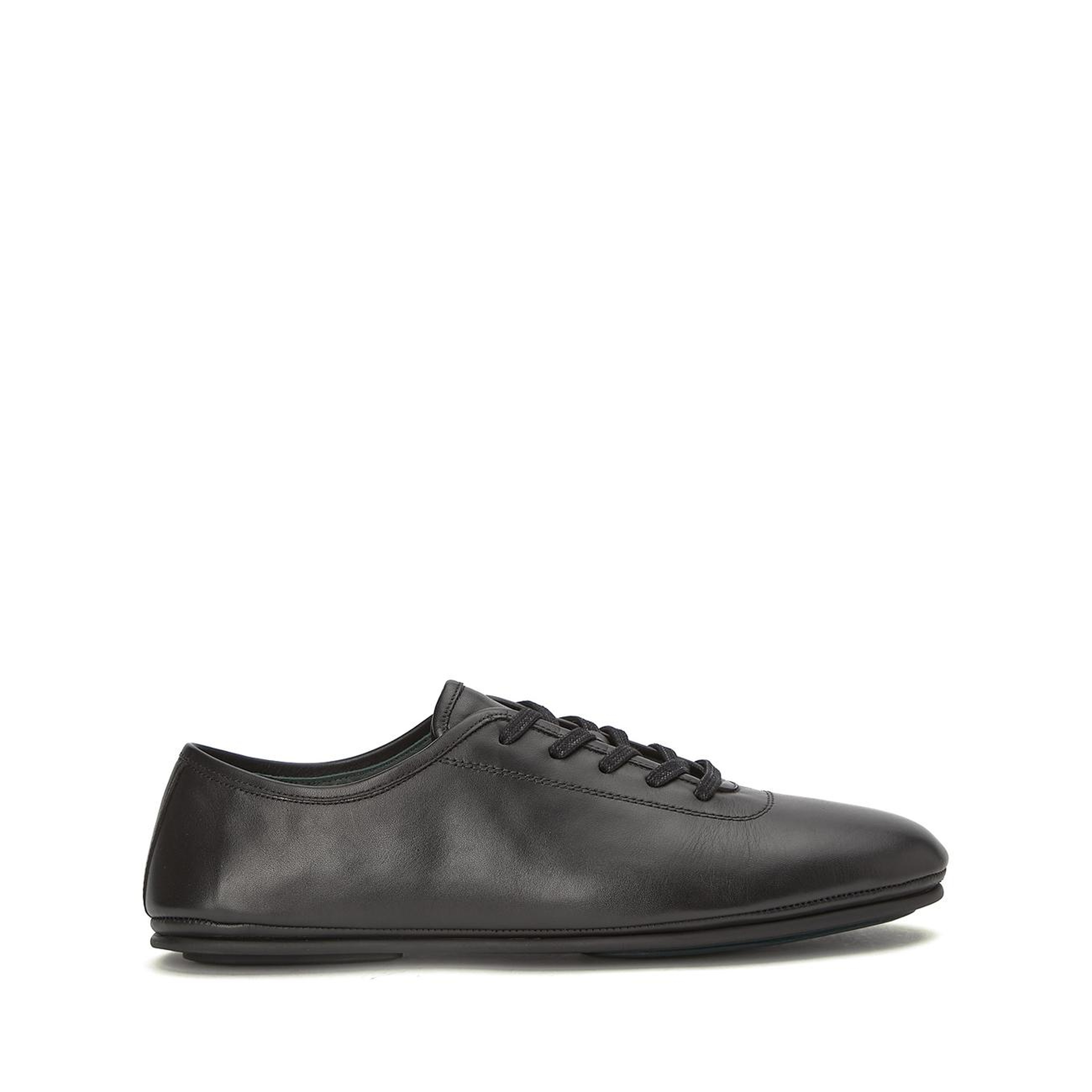 George Hogg Erkek Siyah Deri Sneaker