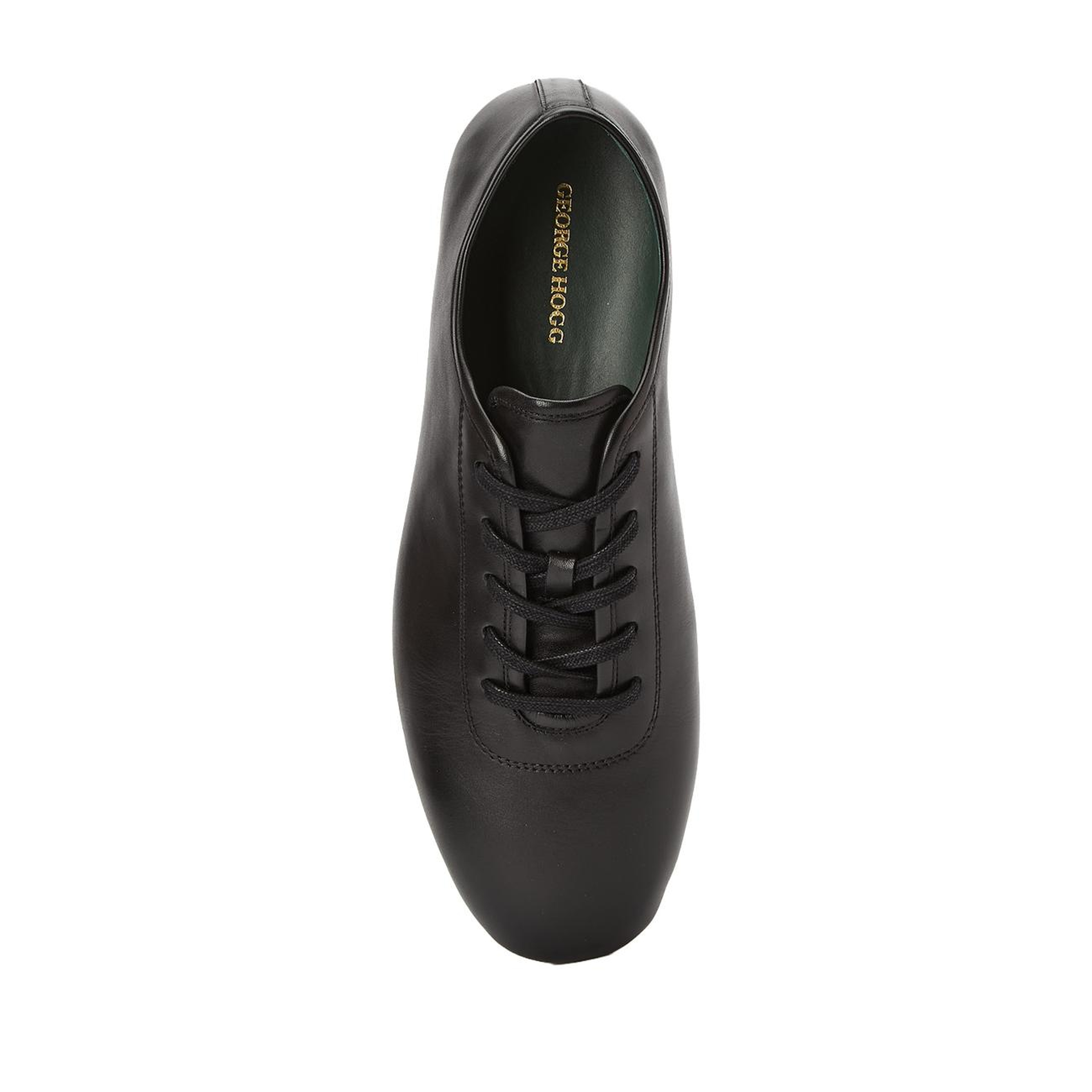George Hogg Erkek Siyah Deri Sneaker
