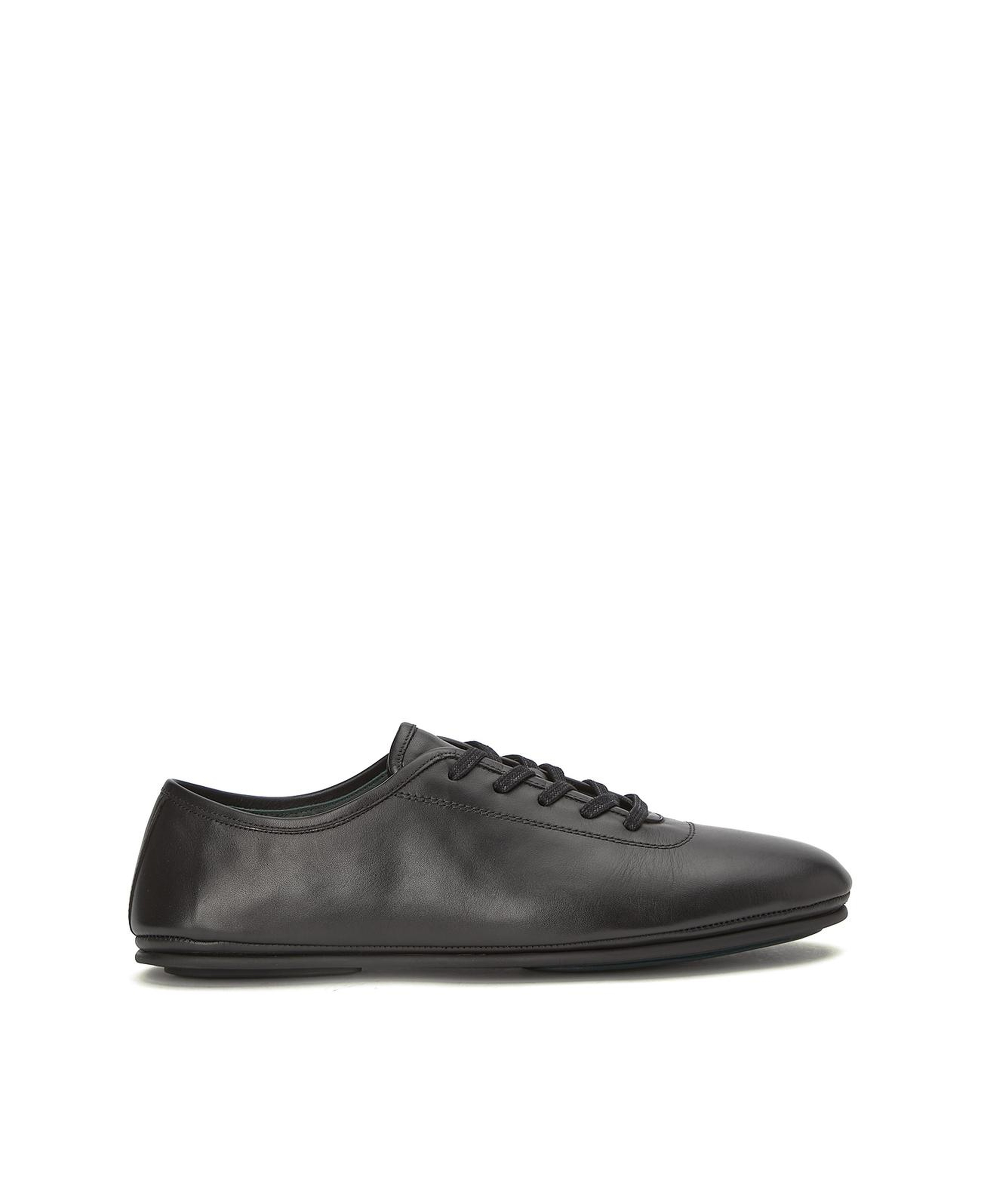 George Hogg Erkek Siyah Deri Sneaker