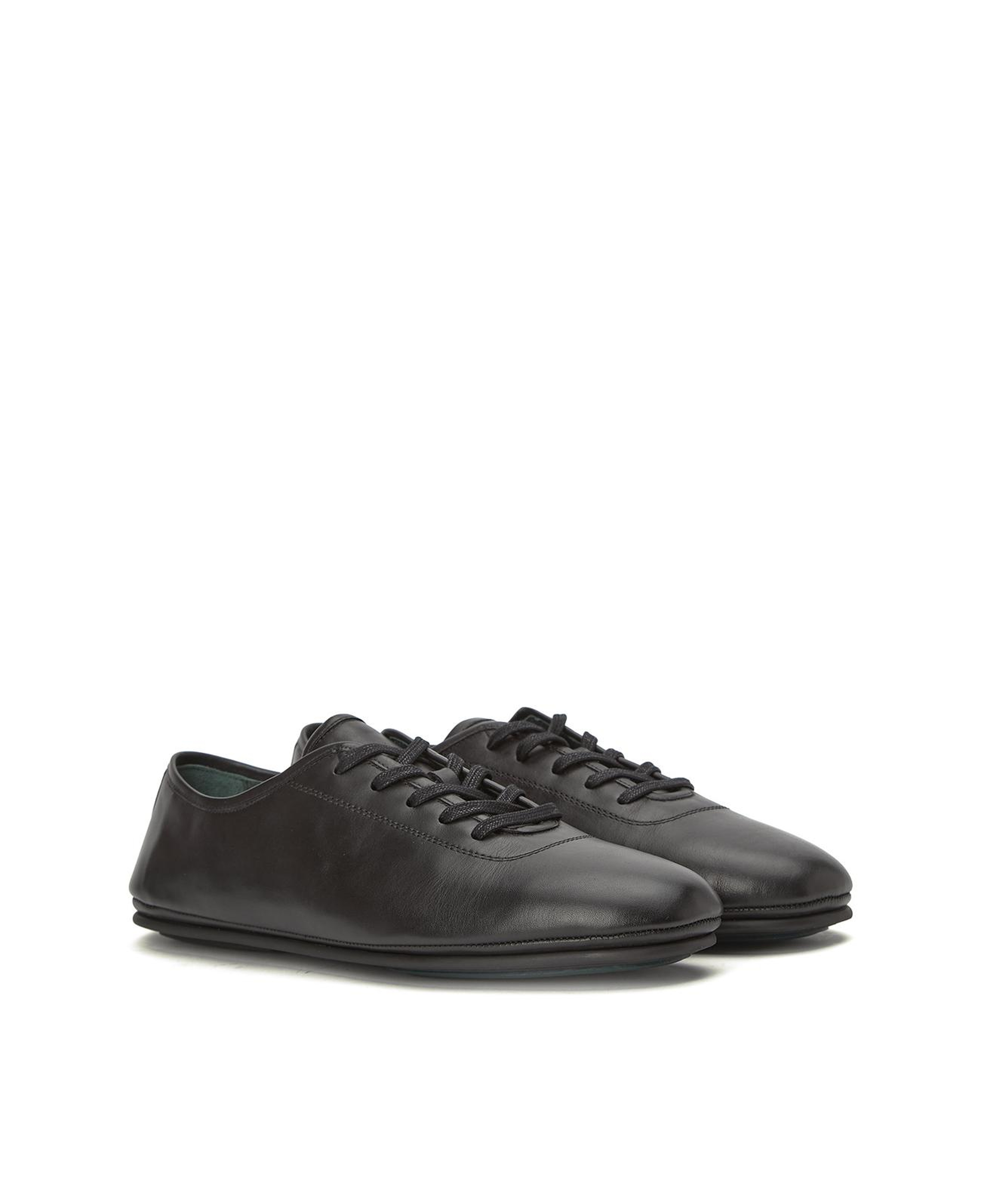 George Hogg Erkek Siyah Deri Sneaker