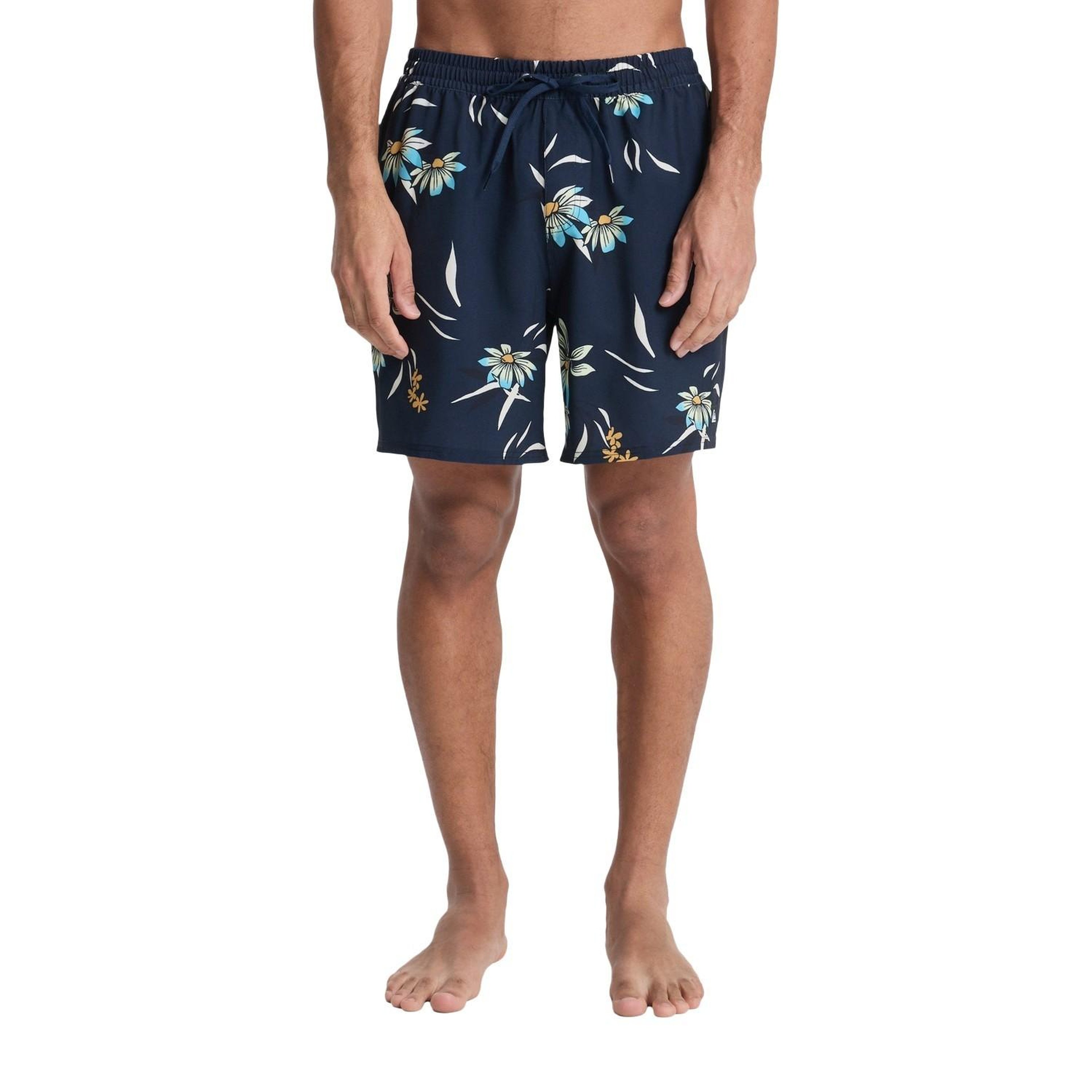 Quiksilver Stretch Printed Erkek Siyah Volley Short