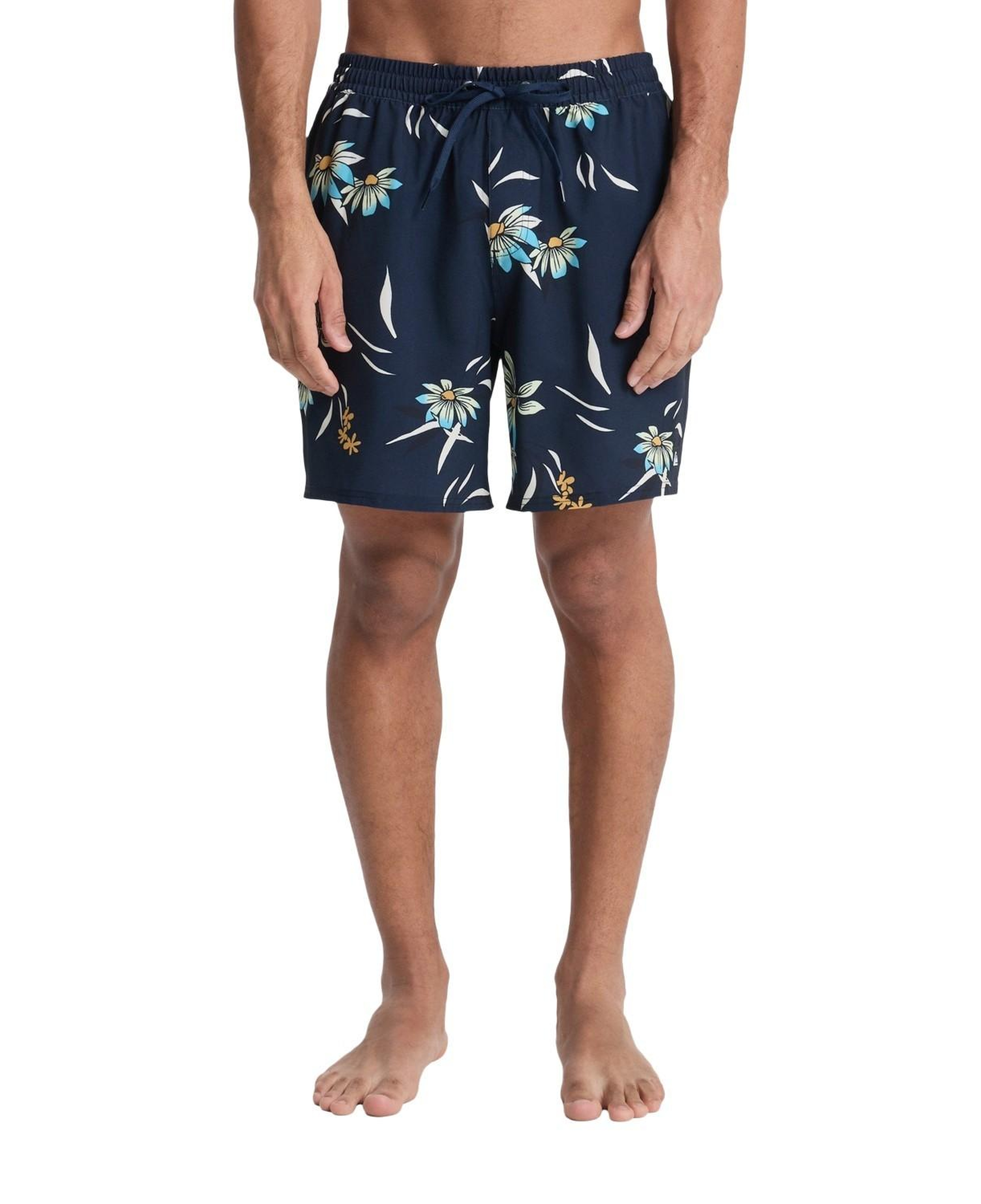 Quiksilver Stretch Printed Erkek Siyah Volley Short