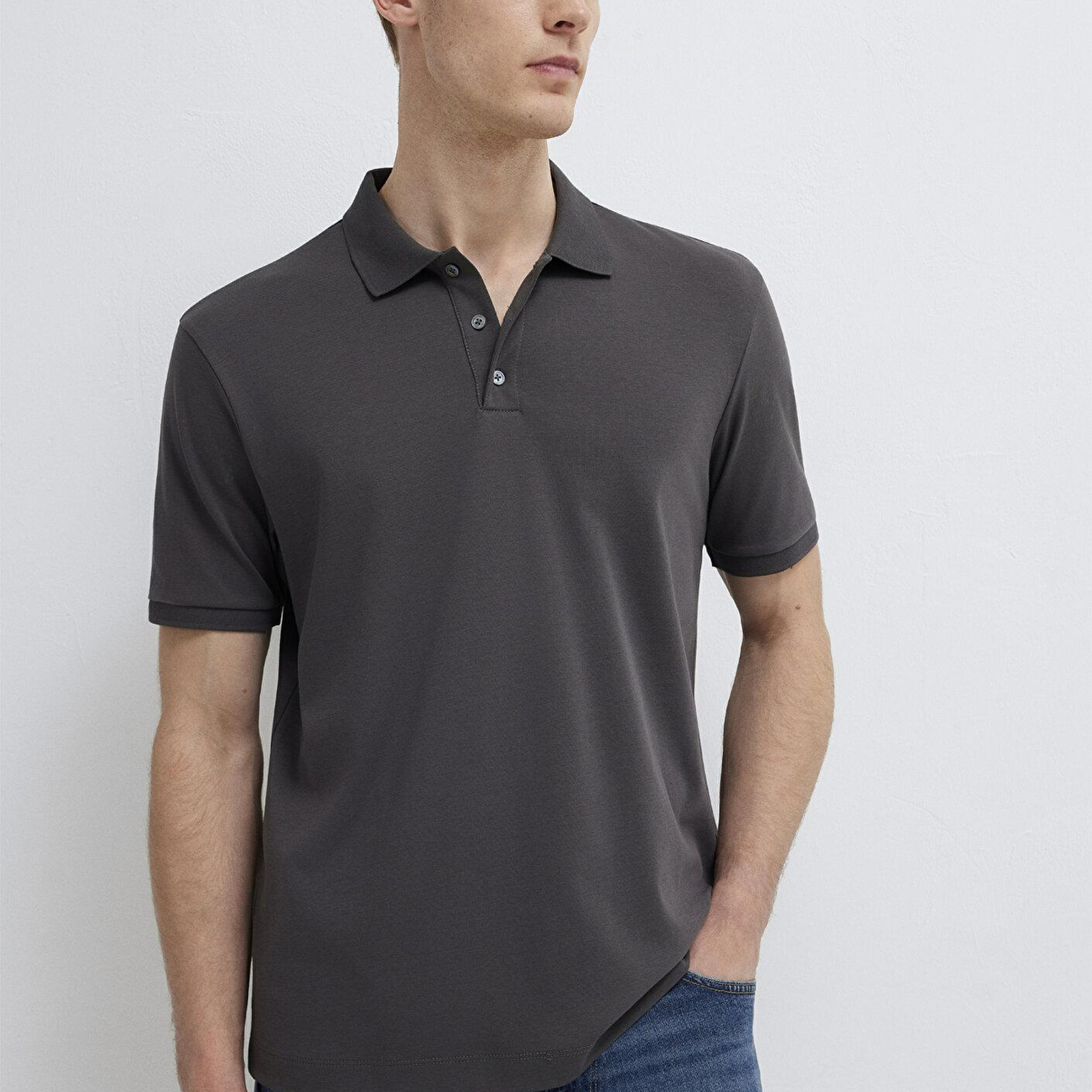 Mavi Antrasit Polo Tişört Regular Fit / Normal Kesim 0613271-80106