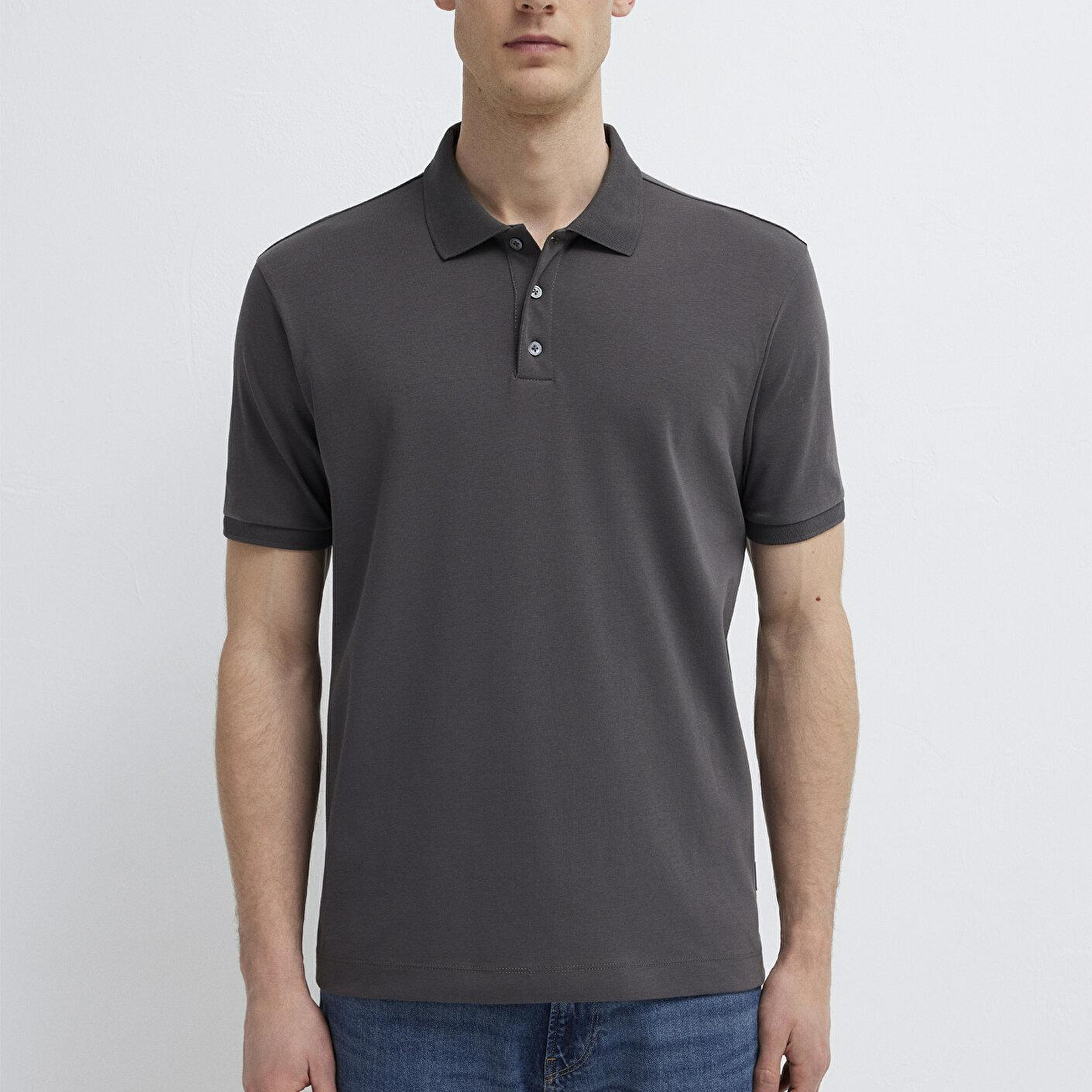 Mavi Antrasit Polo Tişört Regular Fit / Normal Kesim 0613271-80106