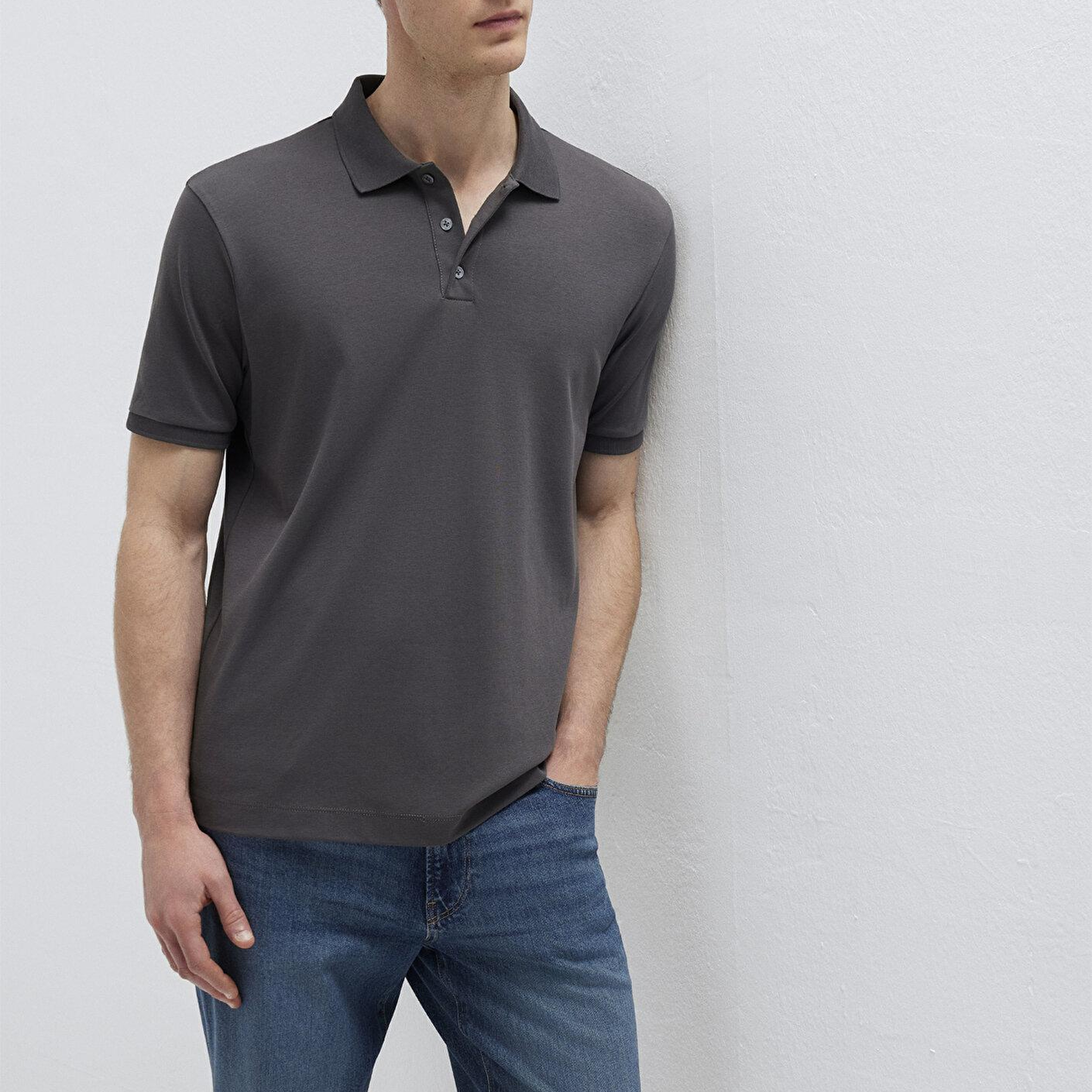 Mavi Antrasit Polo Tişört Regular Fit / Normal Kesim 0613271-80106