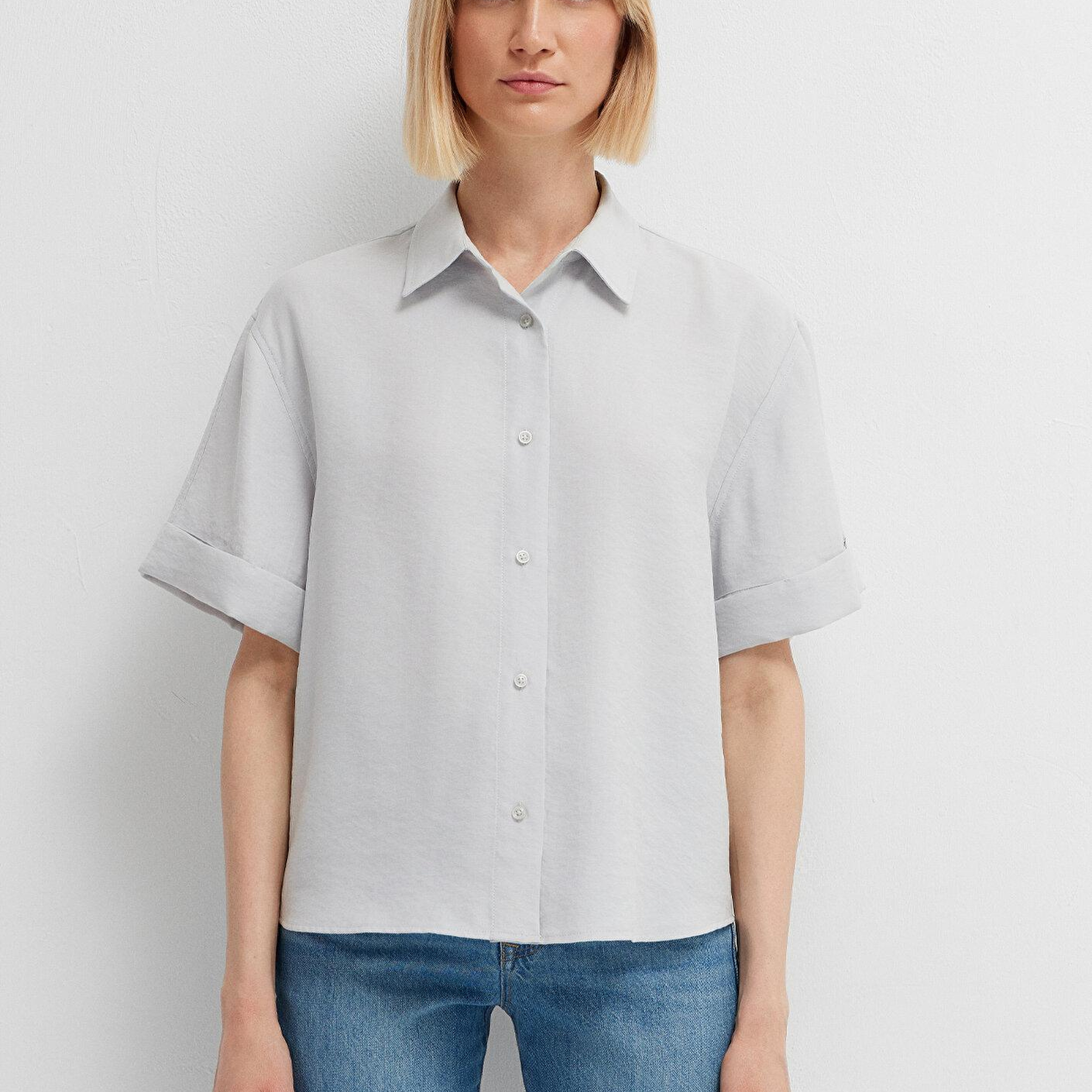 Mavi Mavi Gömlek Oversize / Geniş Kesim 1211488-70802