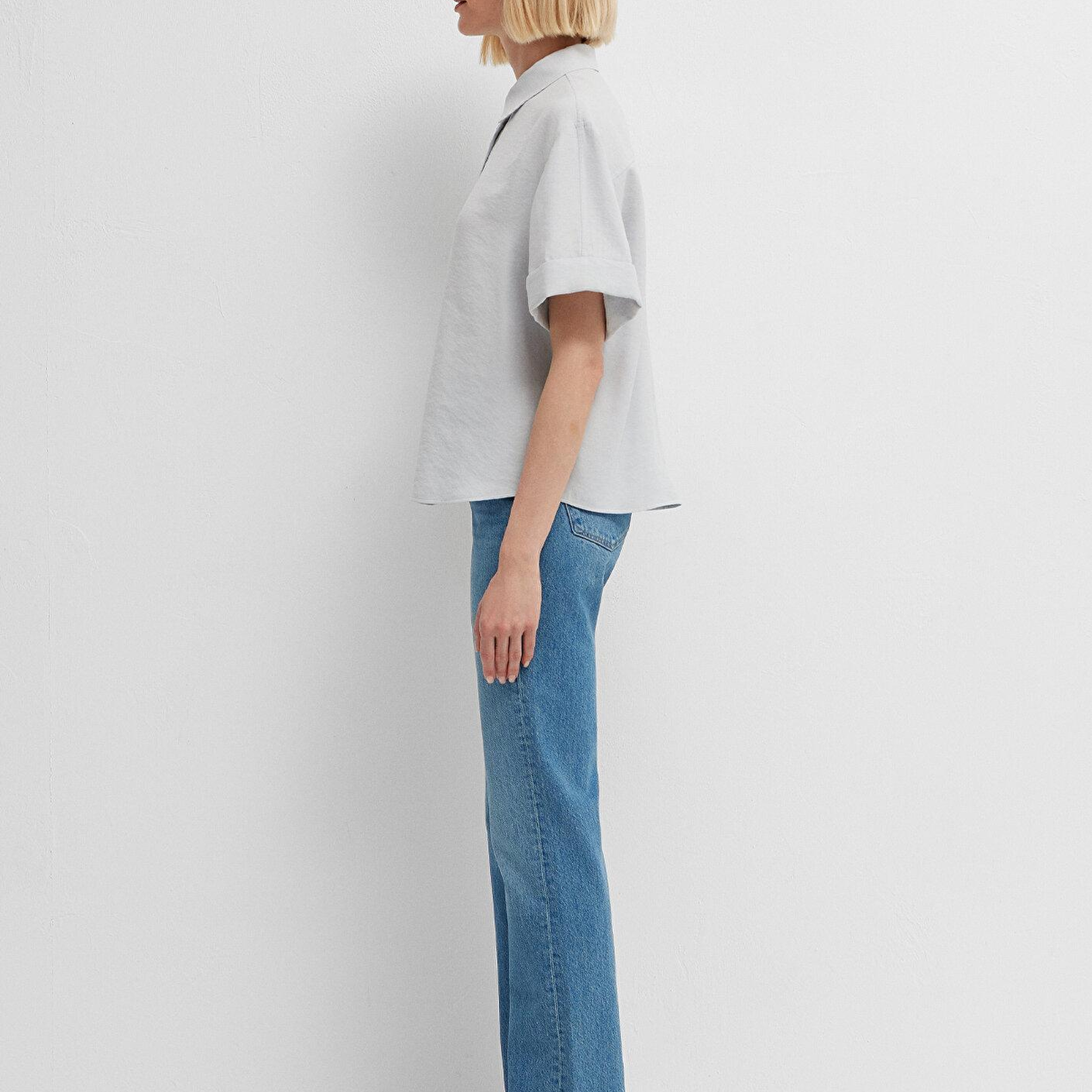 Mavi Mavi Gömlek Oversize / Geniş Kesim 1211488-70802