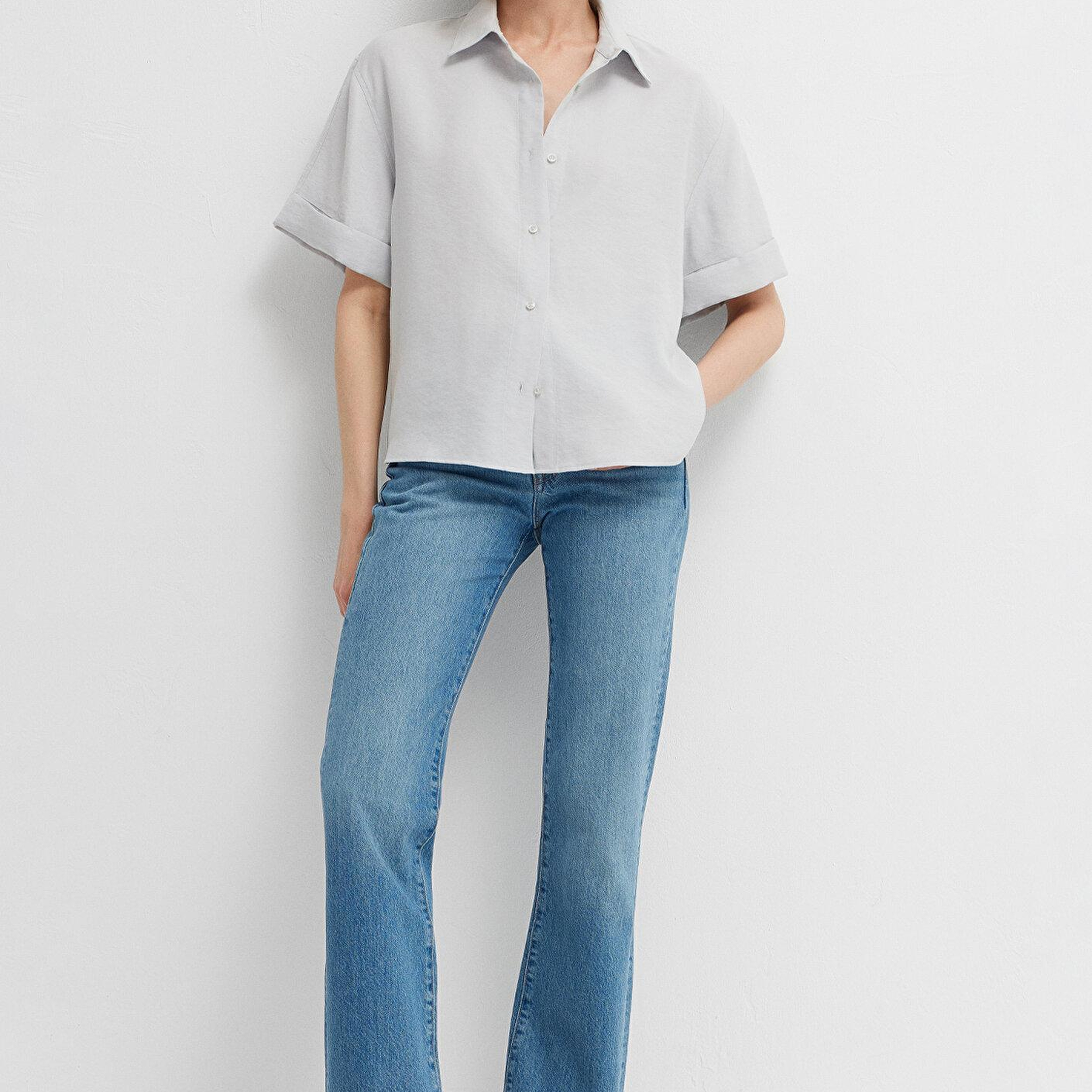 Mavi Mavi Gömlek Oversize / Geniş Kesim 1211488-70802