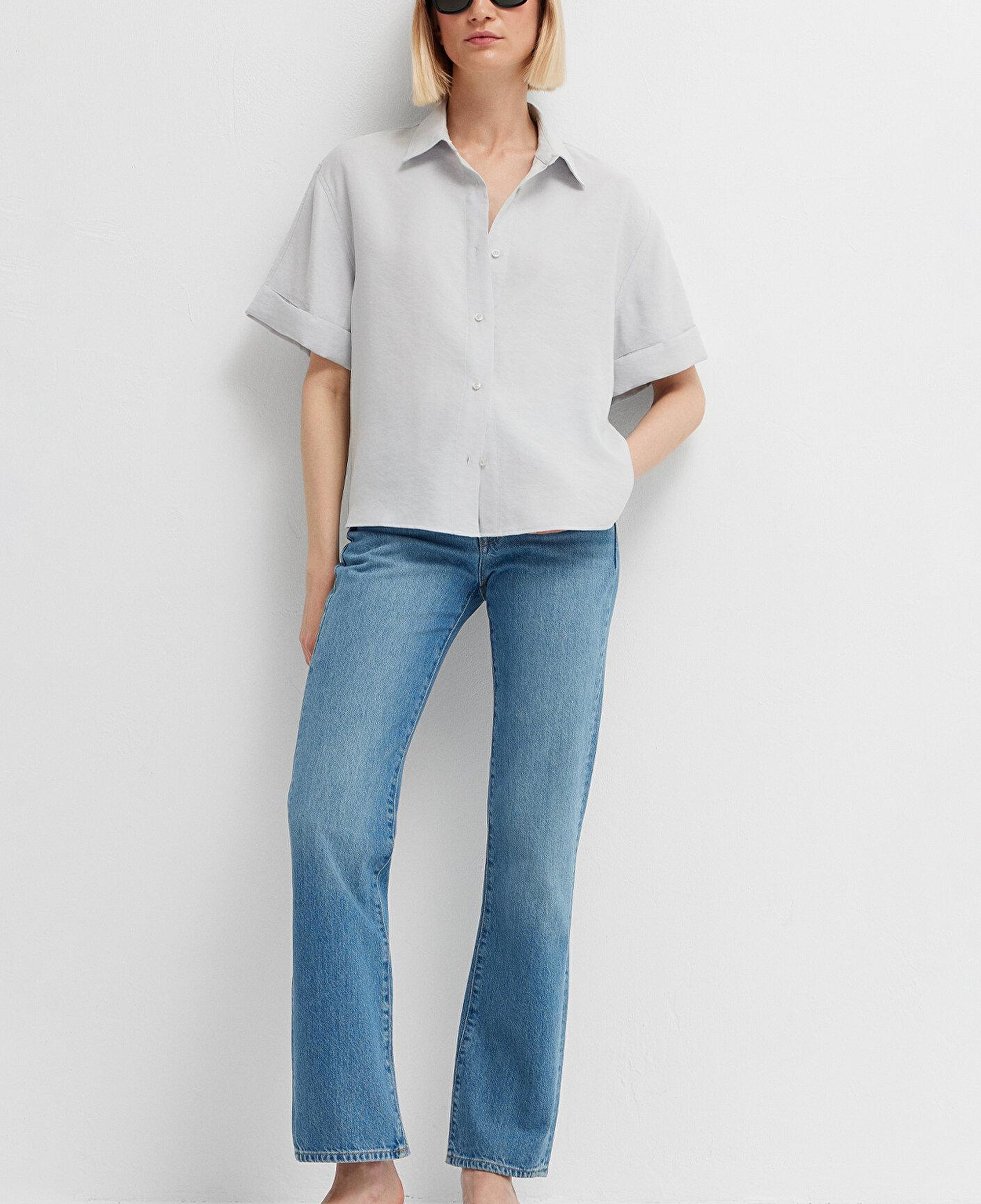 Mavi Mavi Gömlek Oversize / Geniş Kesim 1211488-70802
