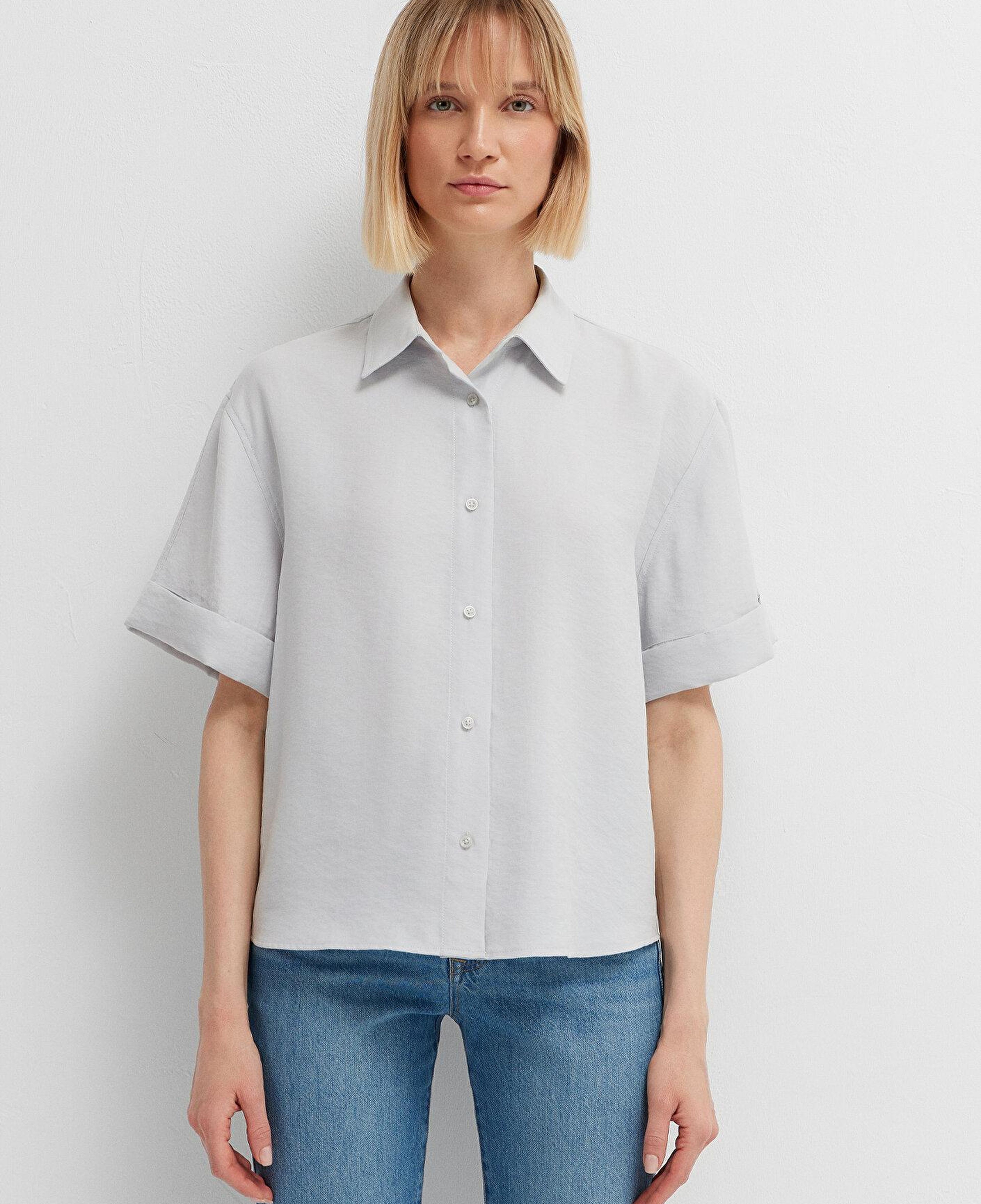 Mavi Mavi Gömlek Oversize / Geniş Kesim 1211488-70802