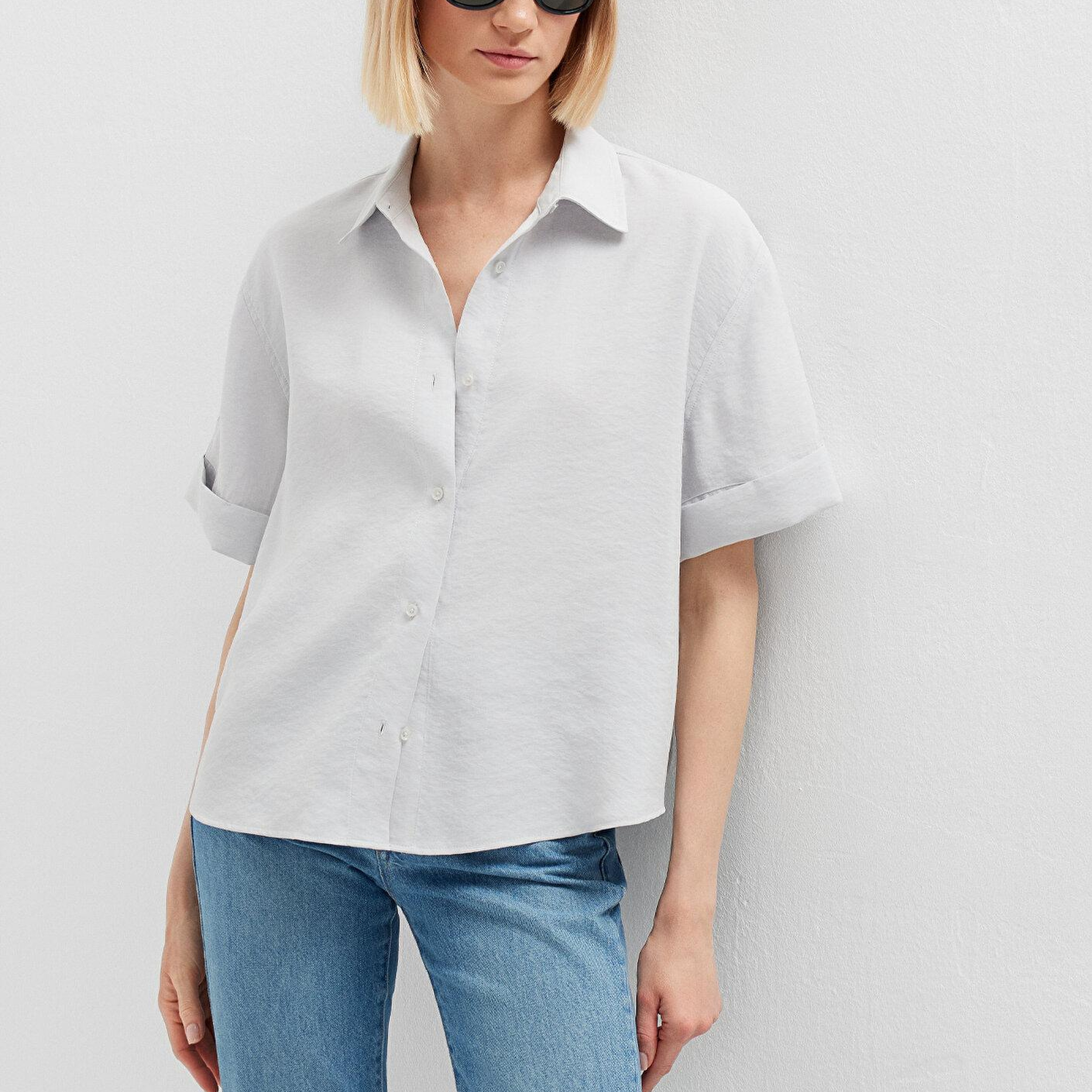 Mavi Mavi Gömlek Oversize / Geniş Kesim 1211488-70802