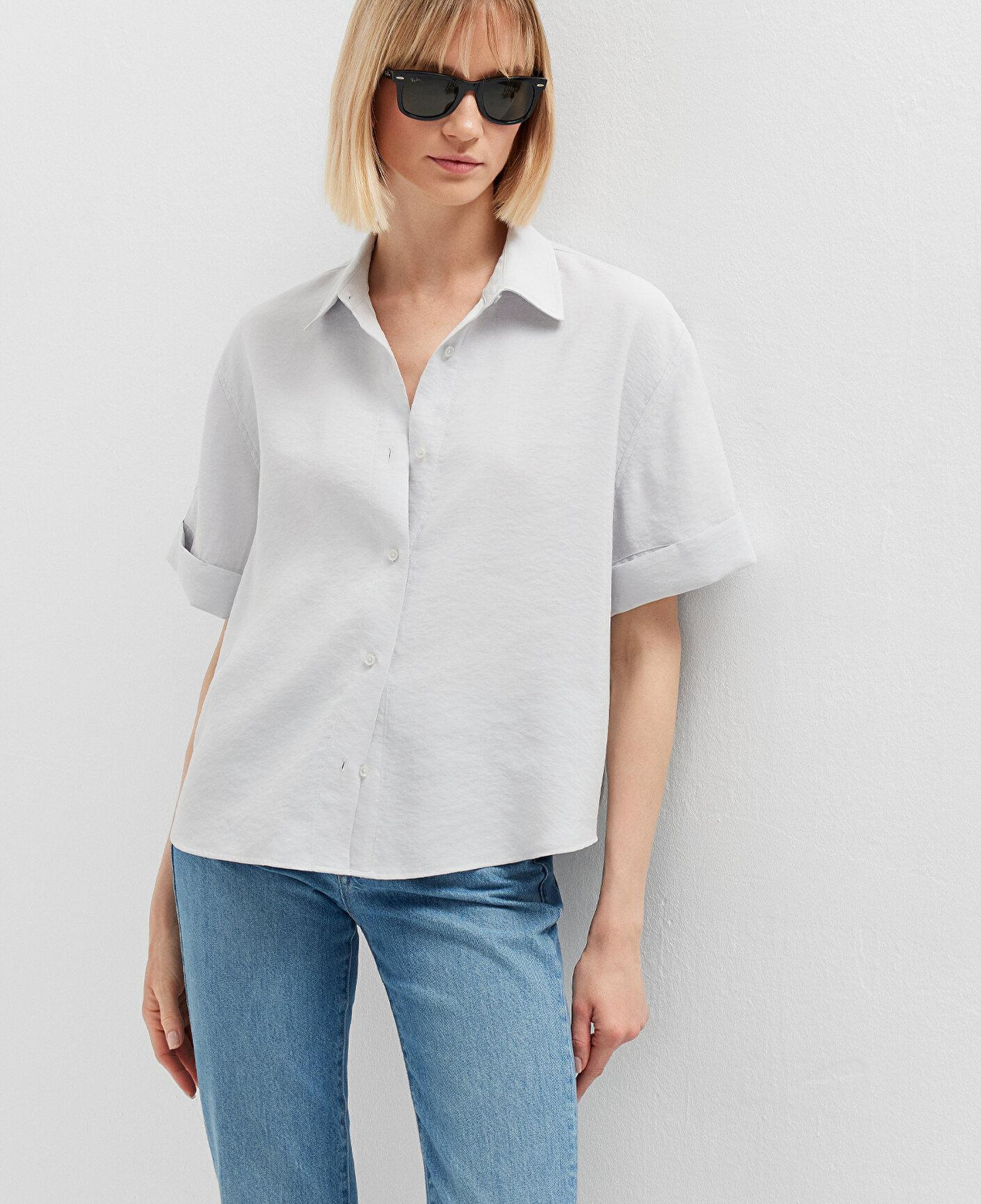 Mavi Mavi Gömlek Oversize / Geniş Kesim 1211488-70802
