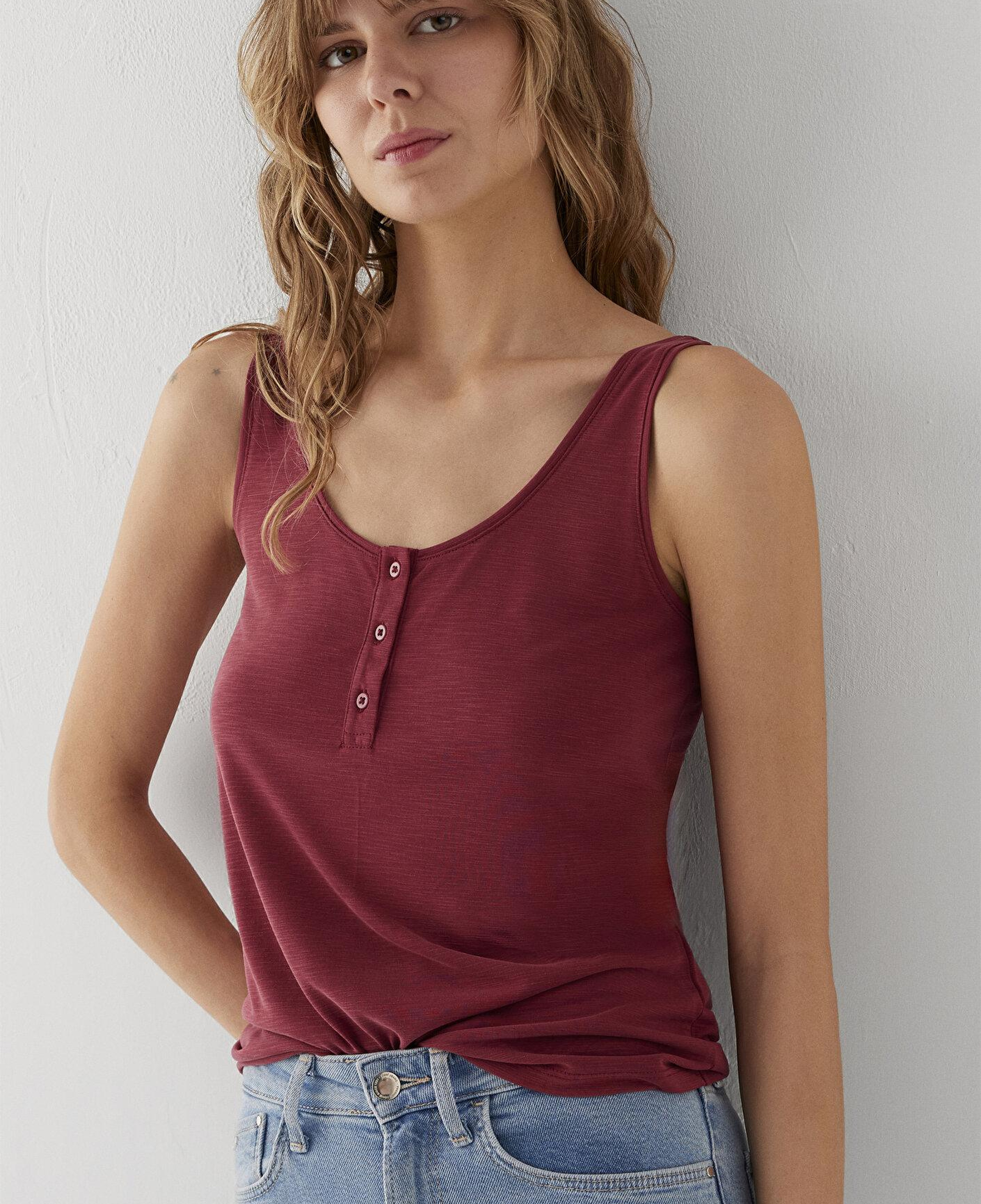 Mavi Bordo Atlet Slim Fit / Dar Kesim 1613339-91507