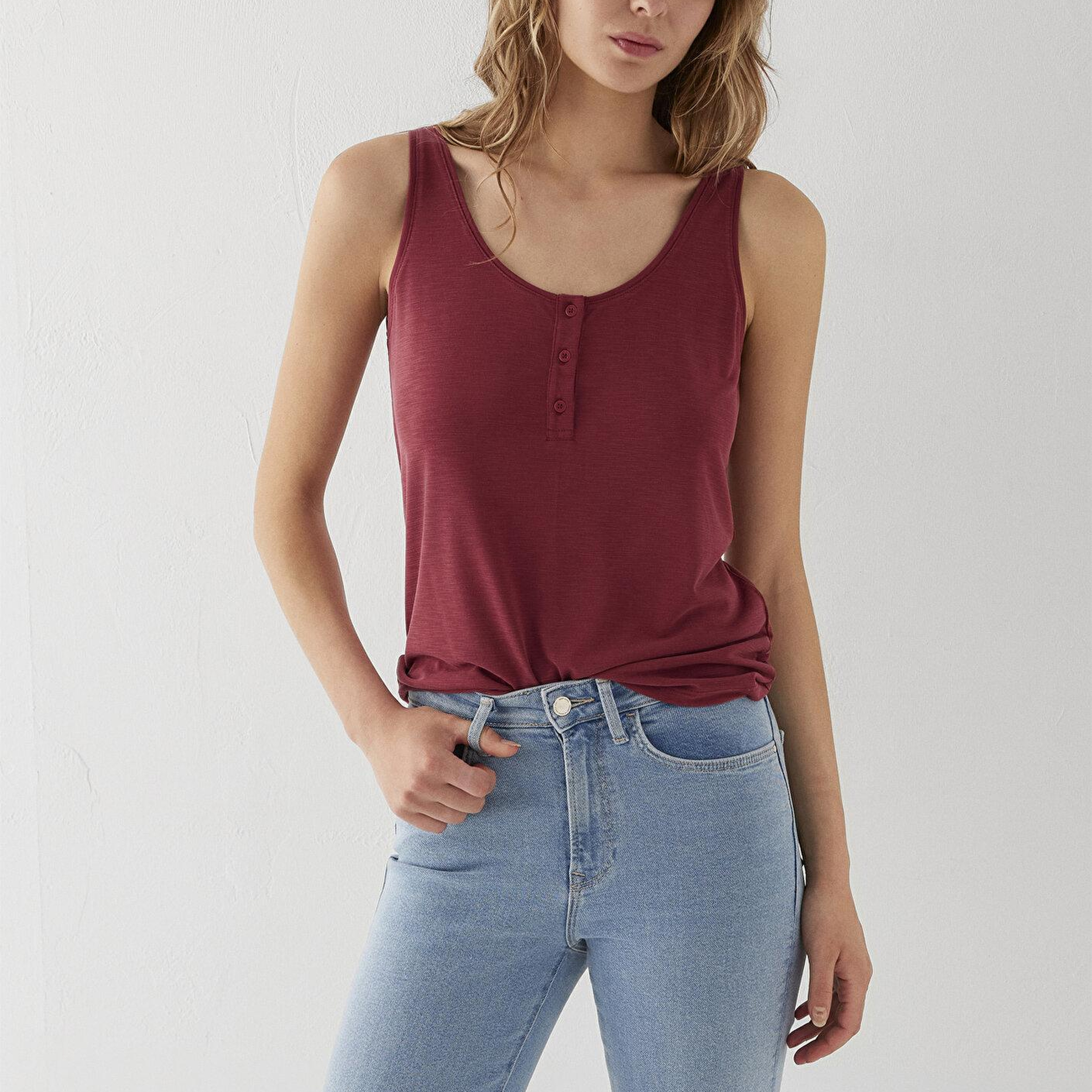 Mavi Bordo Atlet Slim Fit / Dar Kesim 1613339-91507
