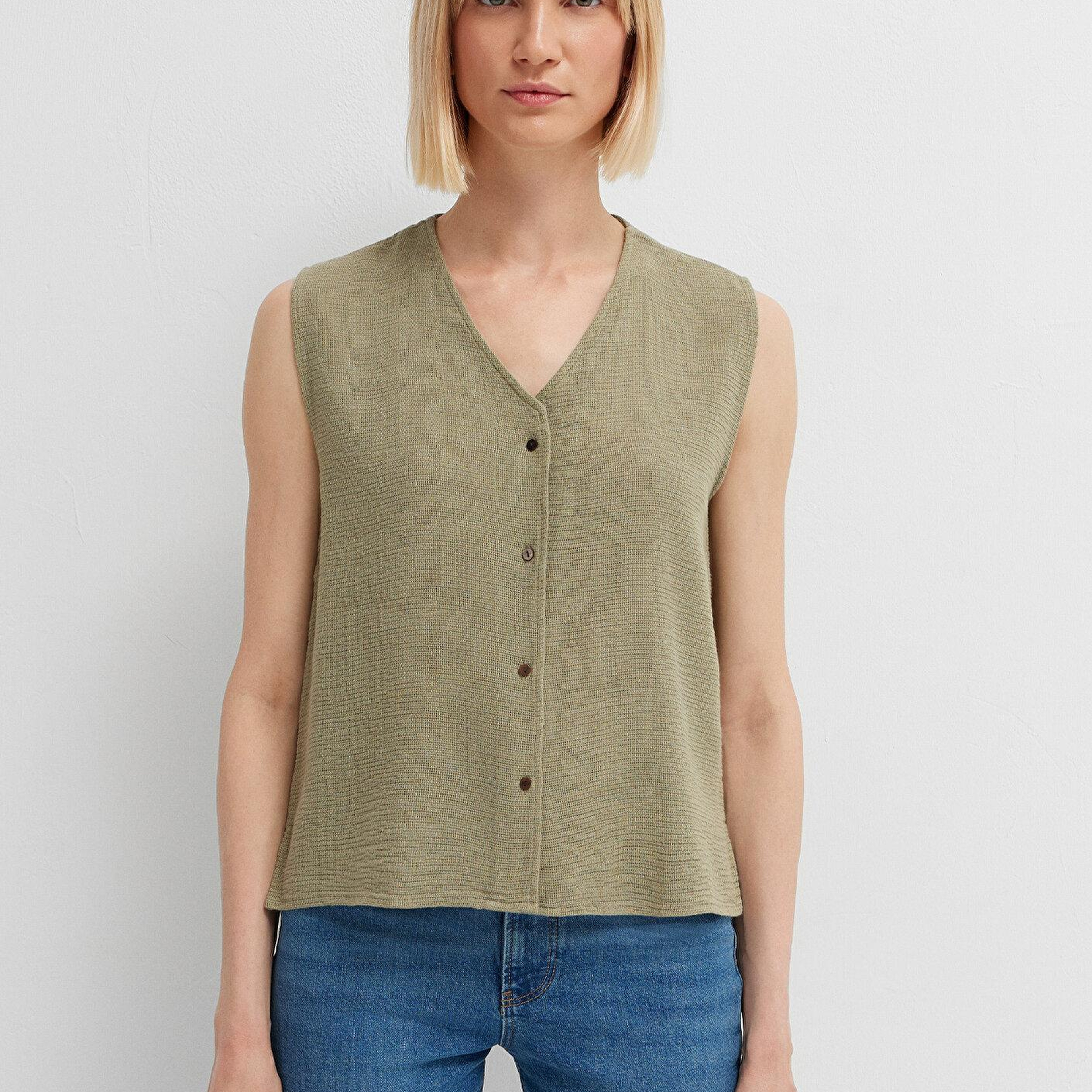 Mavi Yeşil Gömlek Slim Fit / Dar Kesim 1211444-71819
