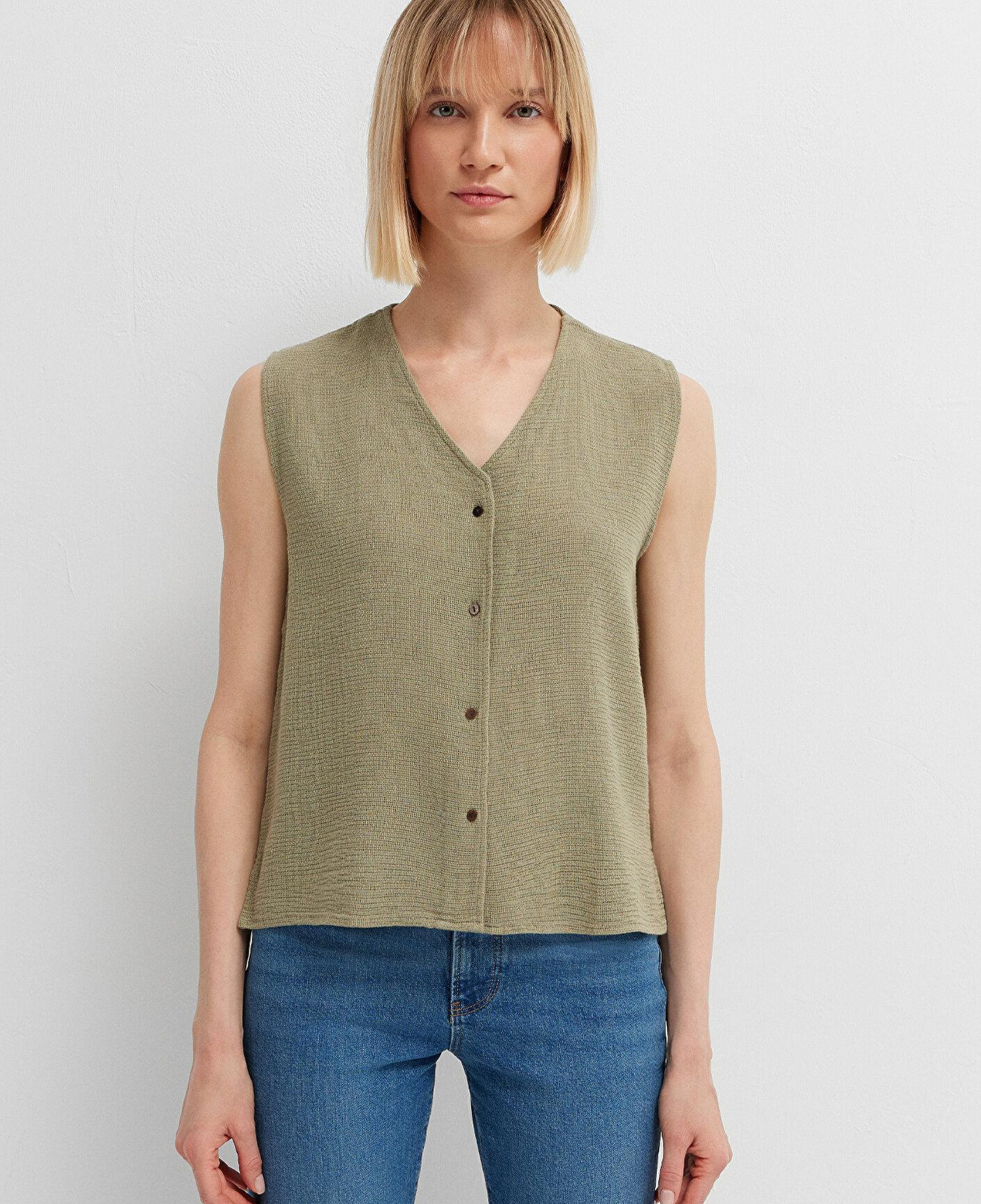 Mavi Yeşil Gömlek Slim Fit / Dar Kesim 1211444-71819