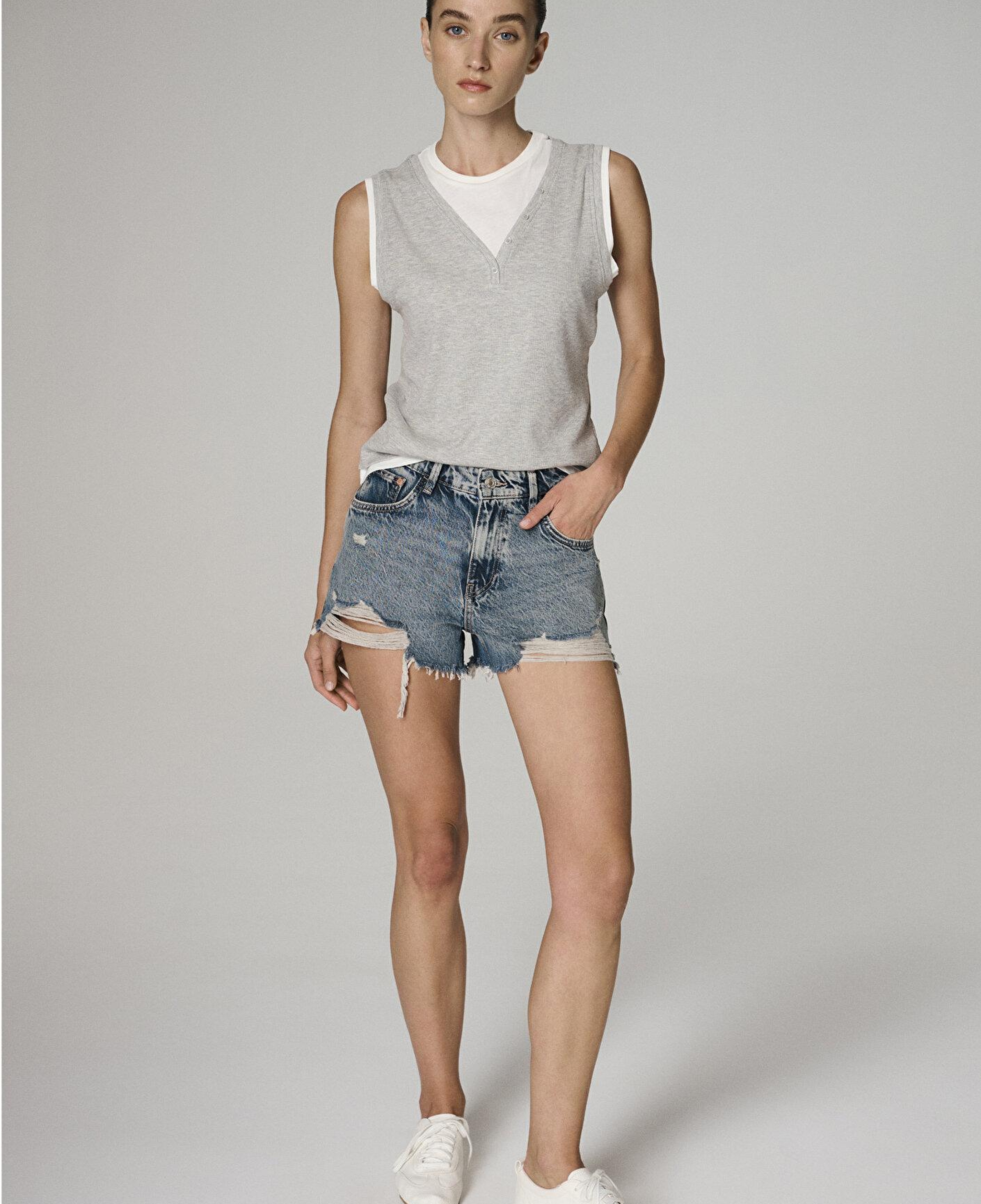 Mavi Tyra 90lar Vintage Indigo Mavisi Jean Şort 1410011-A3188