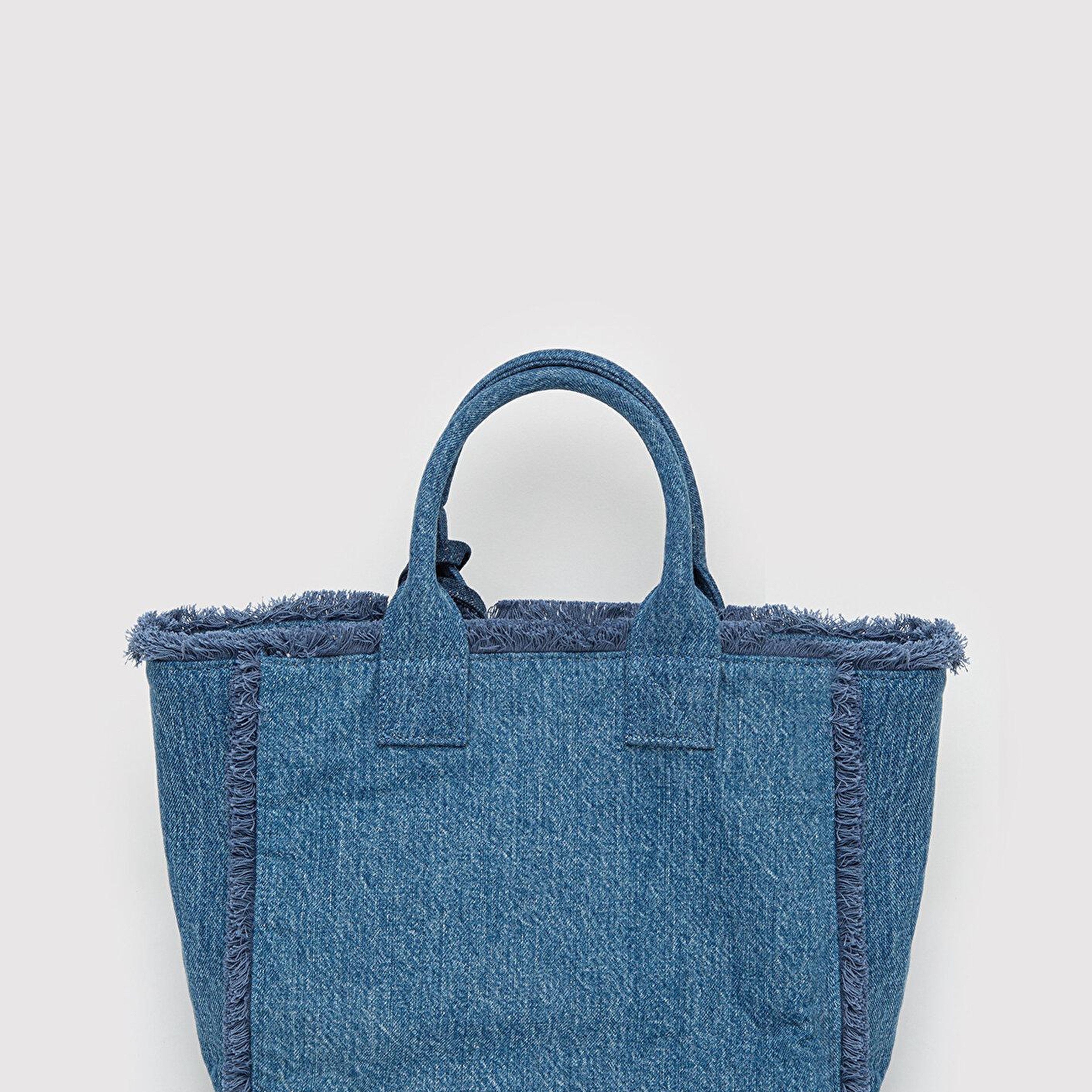 Mavi Nazar Boncuğu Detaylı Denim Çanta 1914034-34933