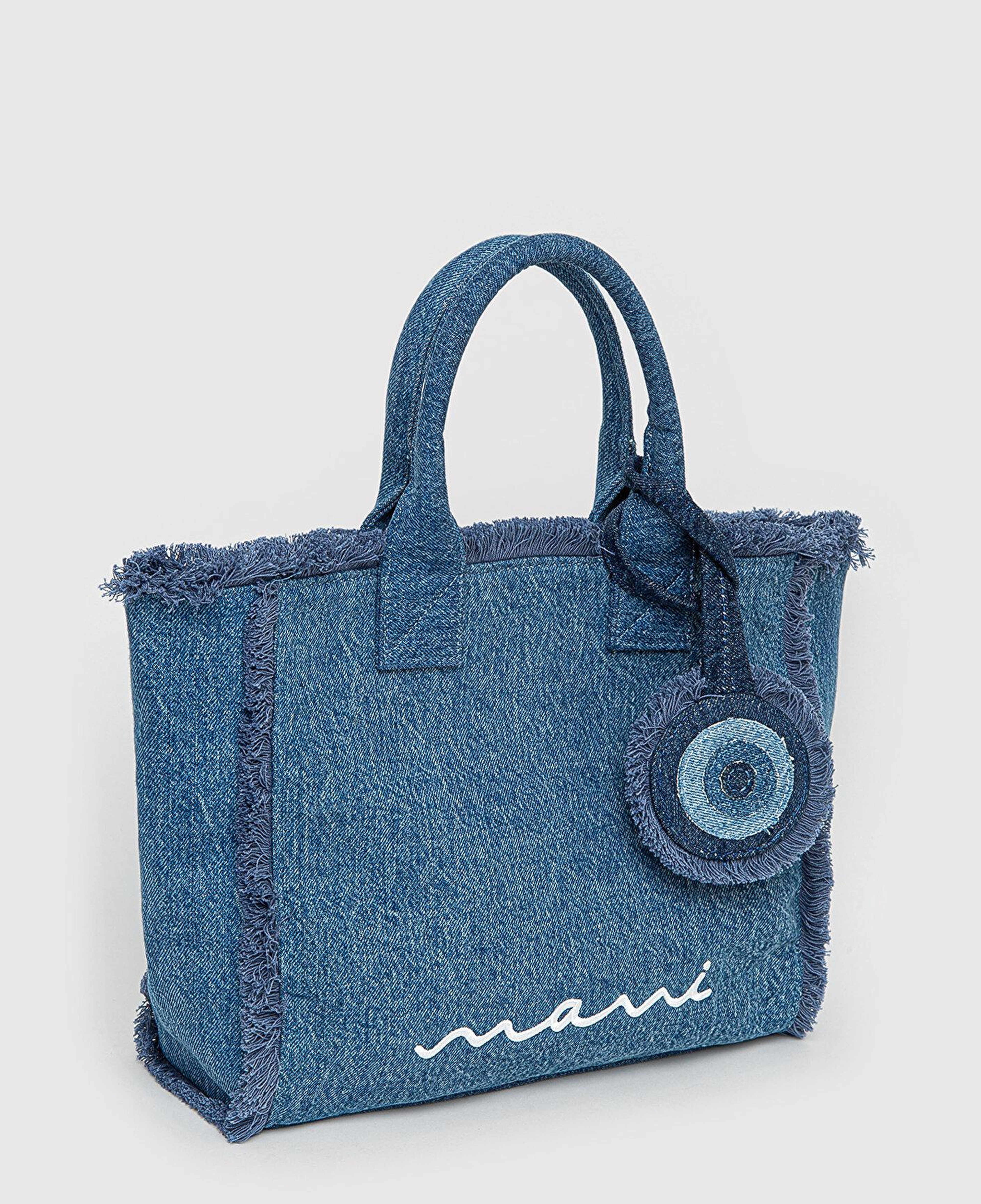 Mavi Nazar Boncuğu Detaylı Denim Çanta 1914034-34933