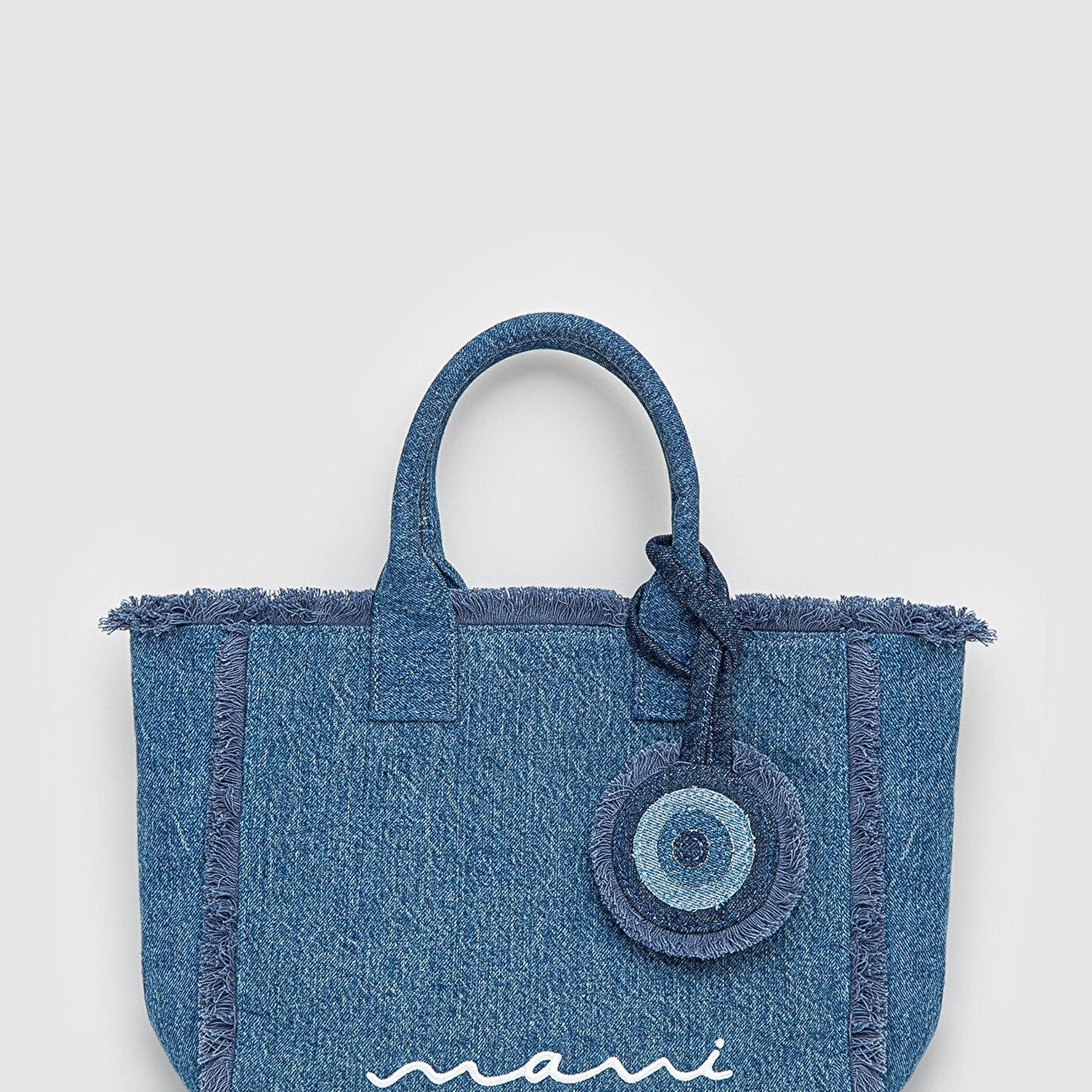 Mavi Nazar Boncuğu Detaylı Denim Çanta 1914034-34933