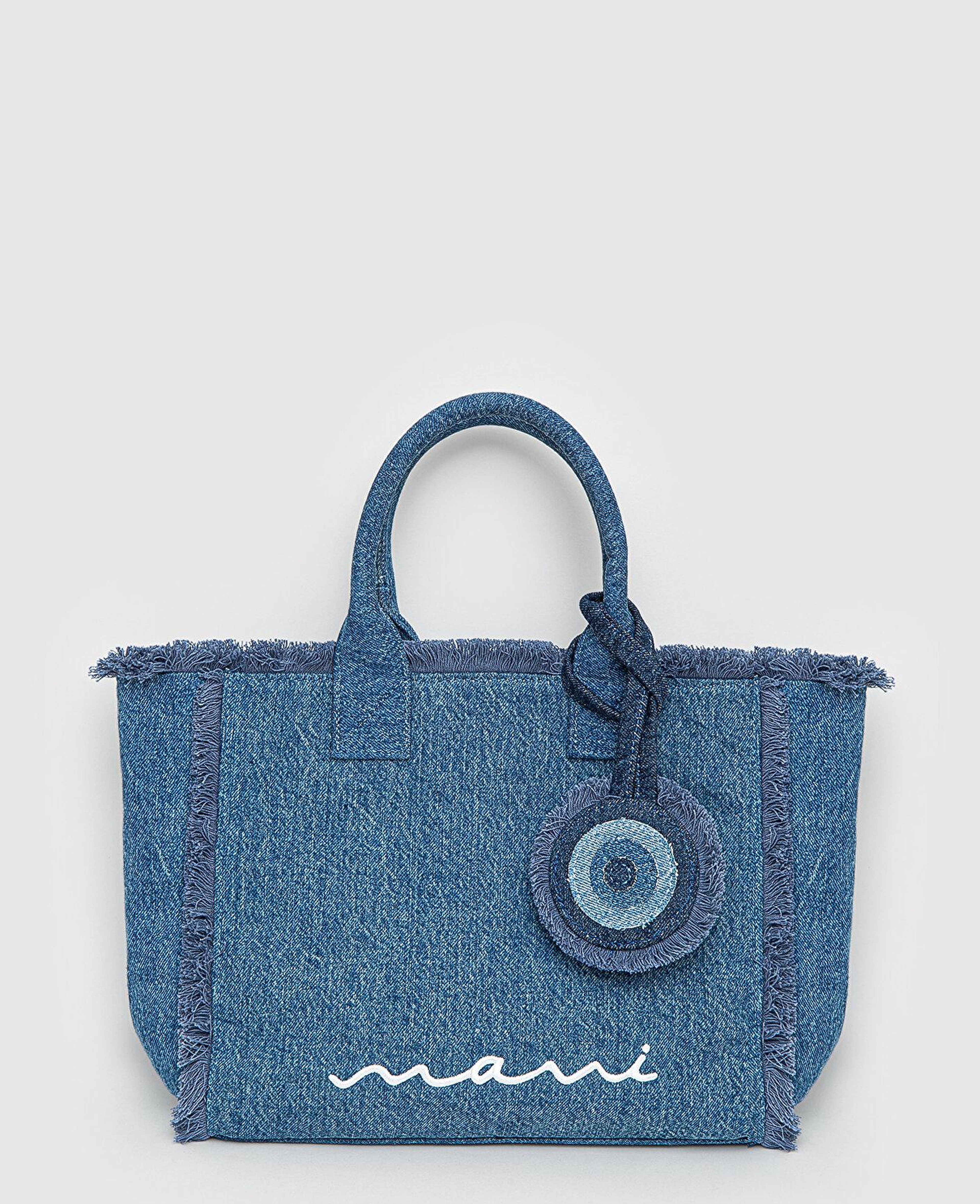 Mavi Nazar Boncuğu Detaylı Denim Çanta 1914034-34933