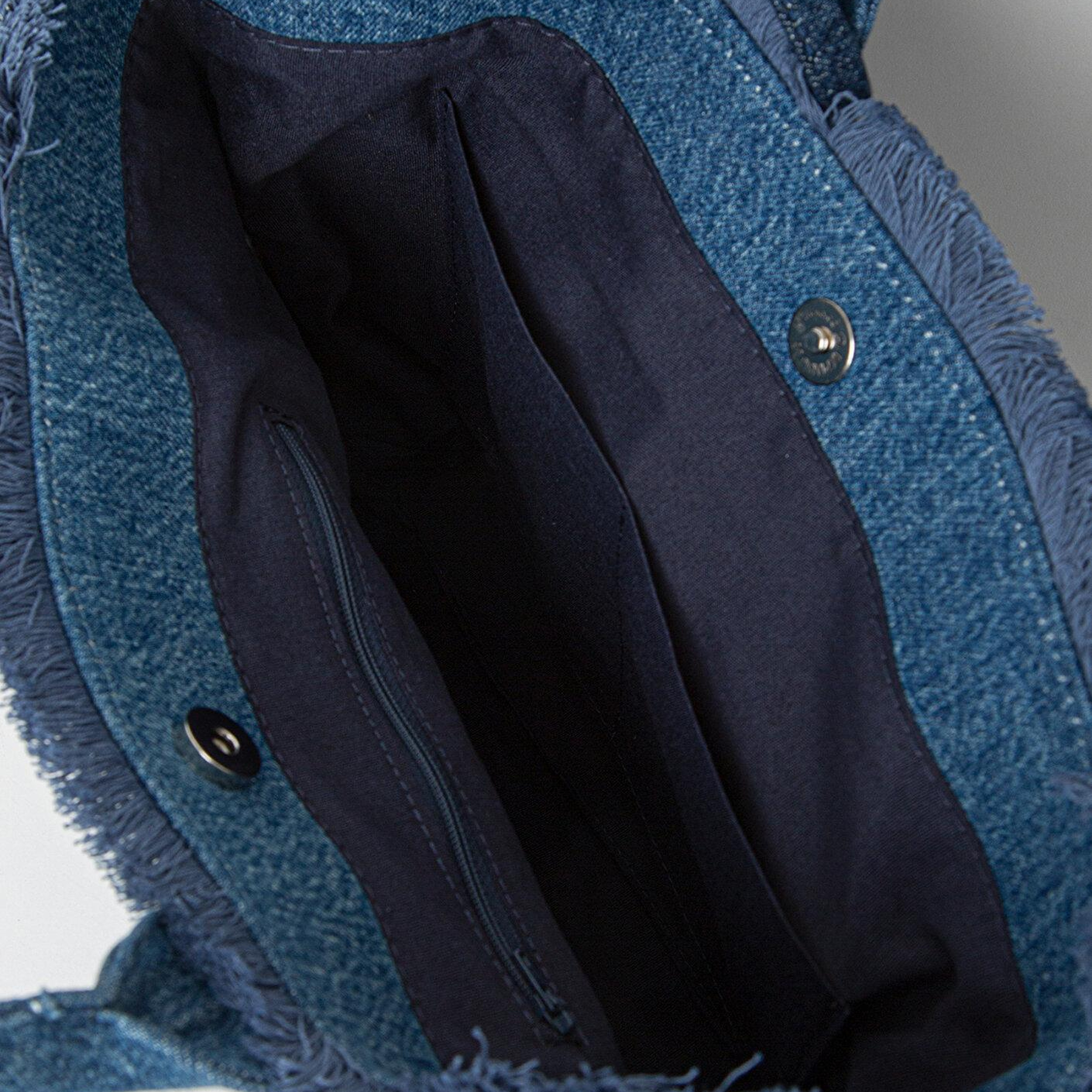 Mavi Nazar Boncuğu Detaylı Denim Çanta 1914034-34933