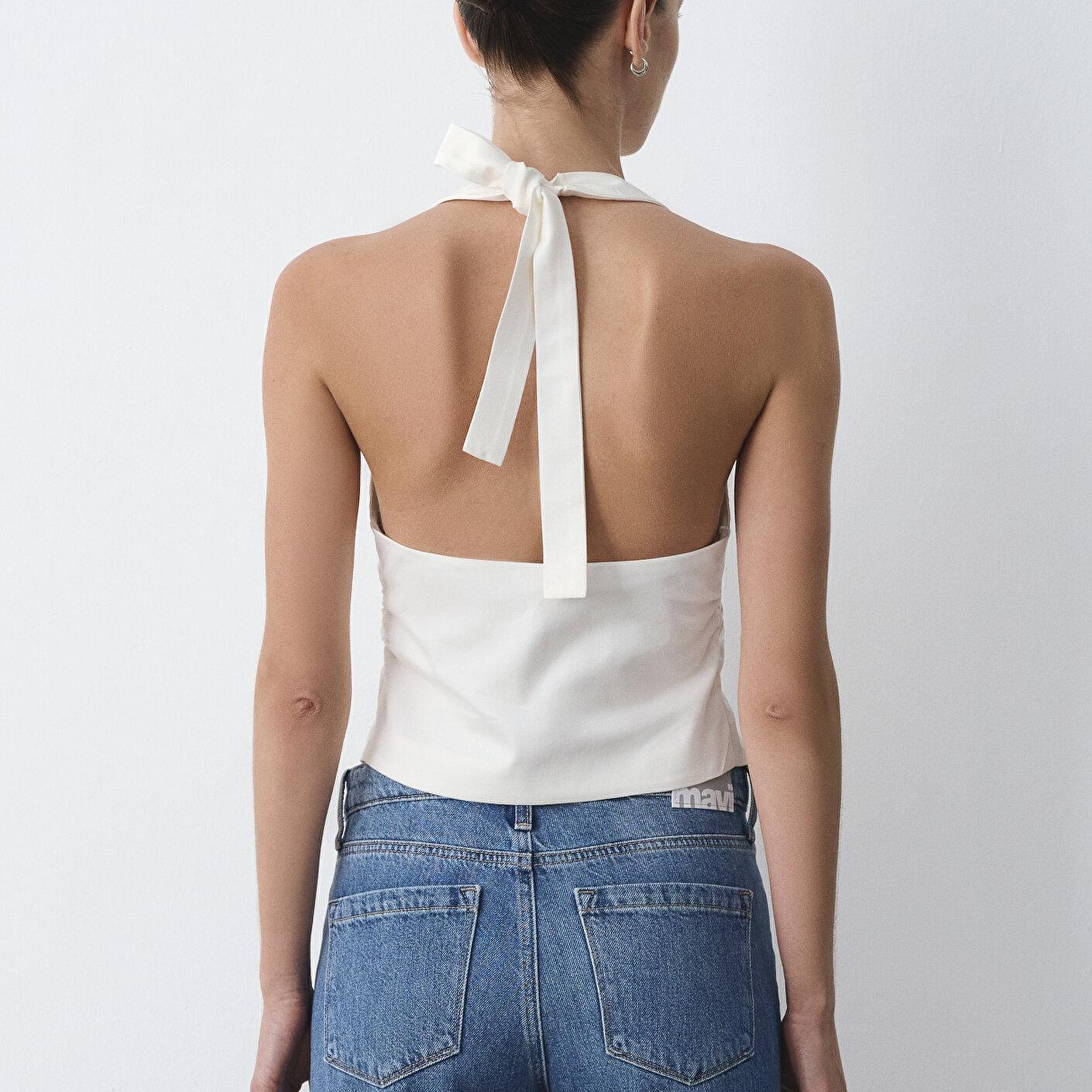 Mavi Ekru Gömlek Slim Fit / Dar Kesim 1211646-70057