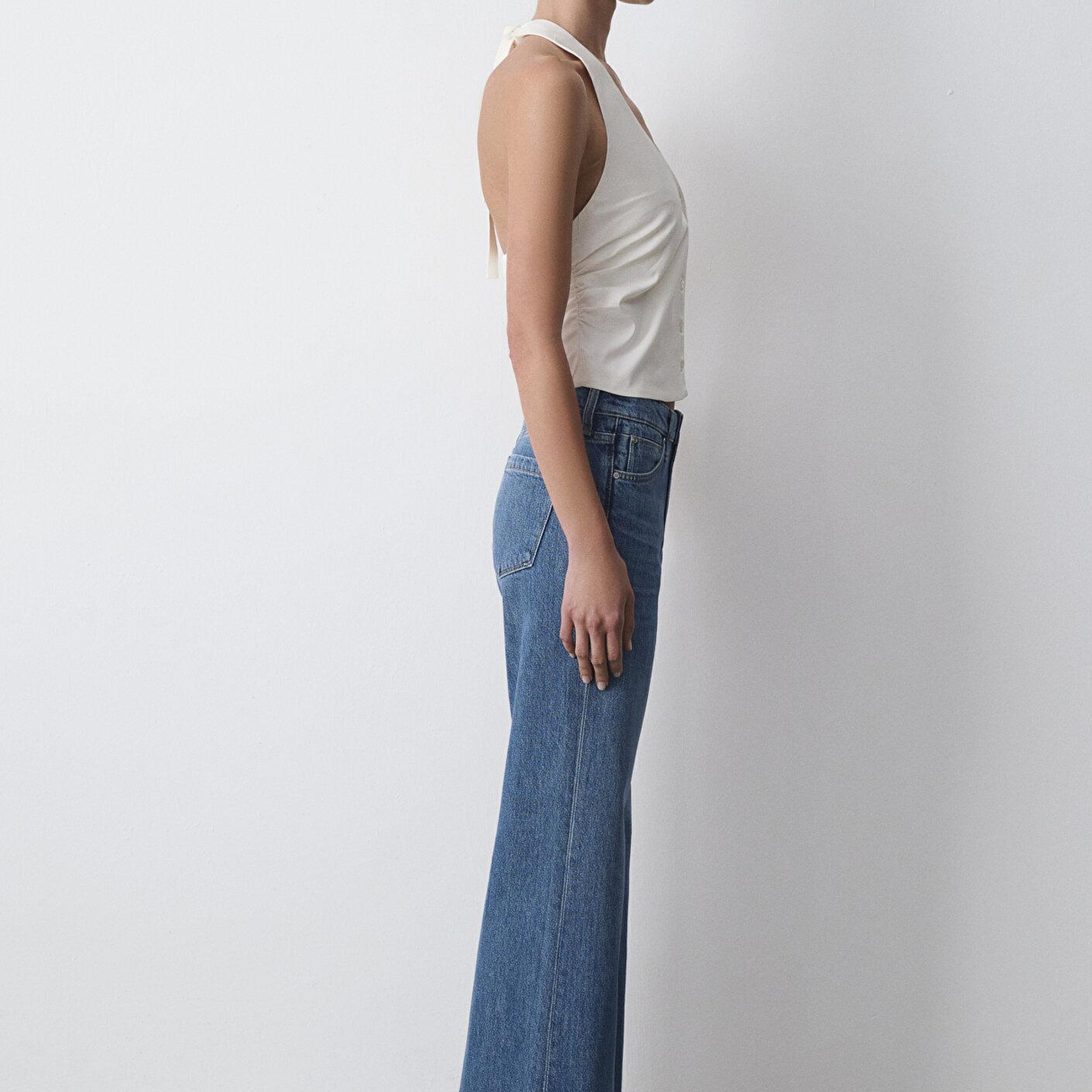 Mavi Ekru Gömlek Slim Fit / Dar Kesim 1211646-70057