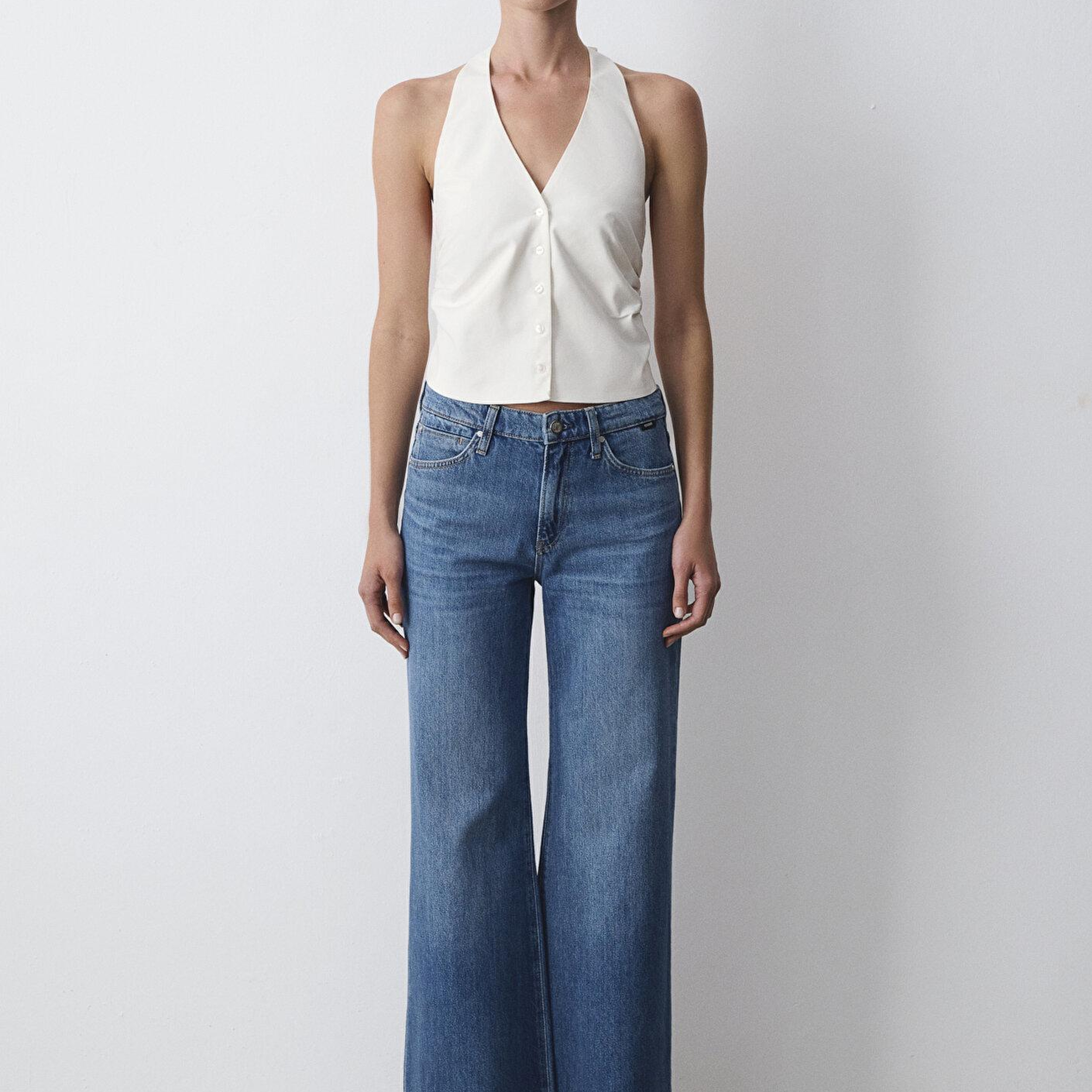 Mavi Ekru Gömlek Slim Fit / Dar Kesim 1211646-70057