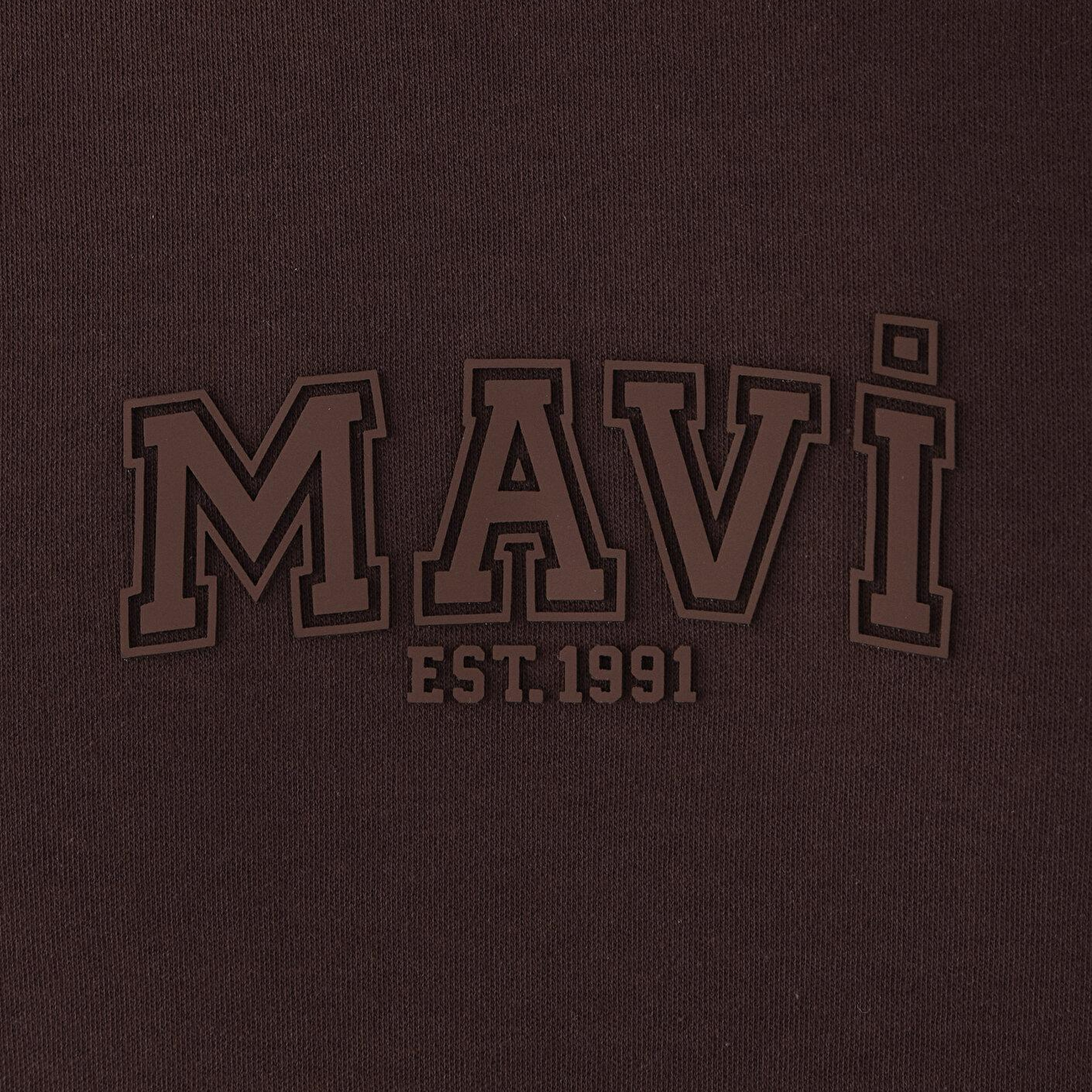 Mavi Mavi Logo Kahverengi Tişört Regular Fit / Normal Kesim 0613662-88083