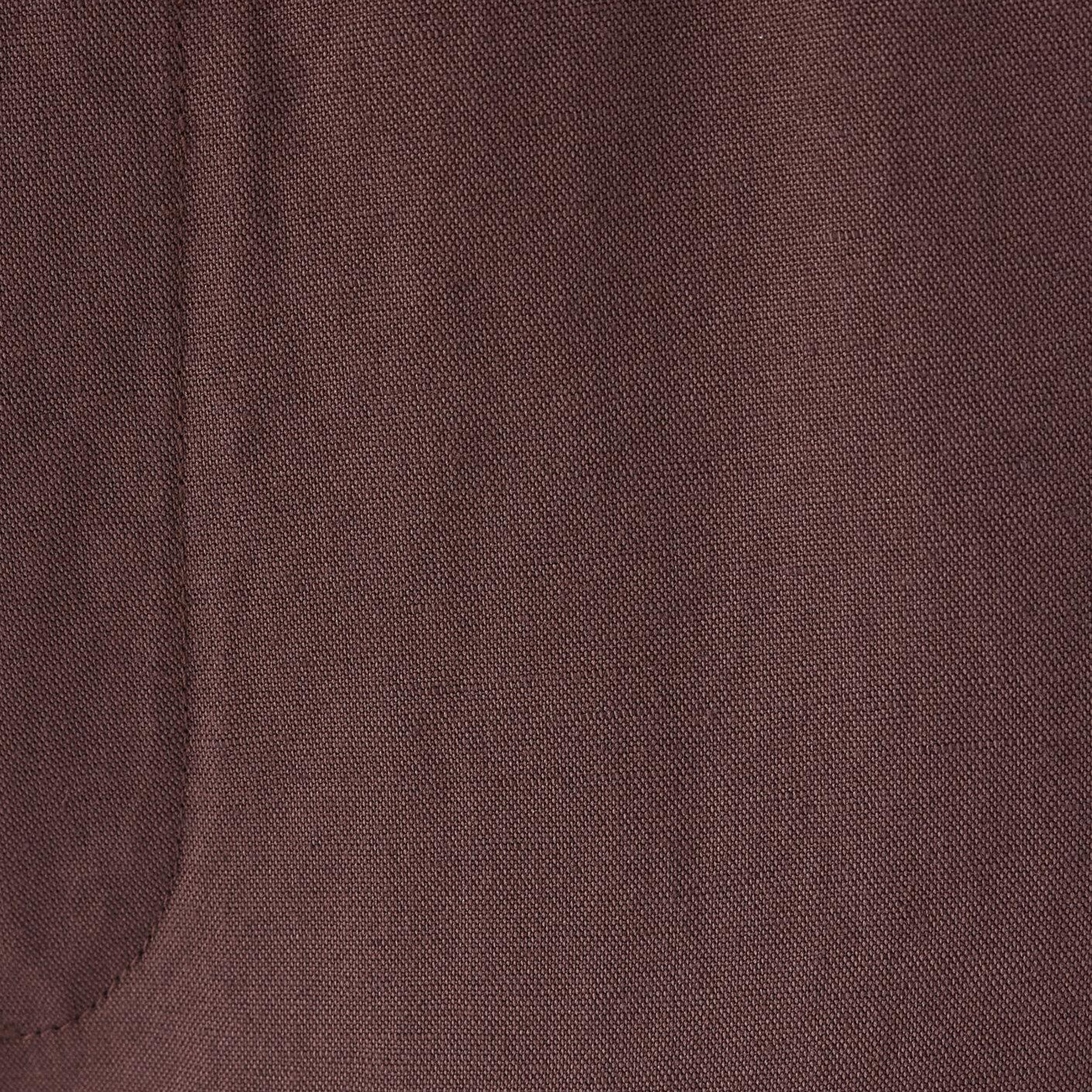 Mavi Keten Karışımlı Kahverengi Pantolon 1011195-70259
