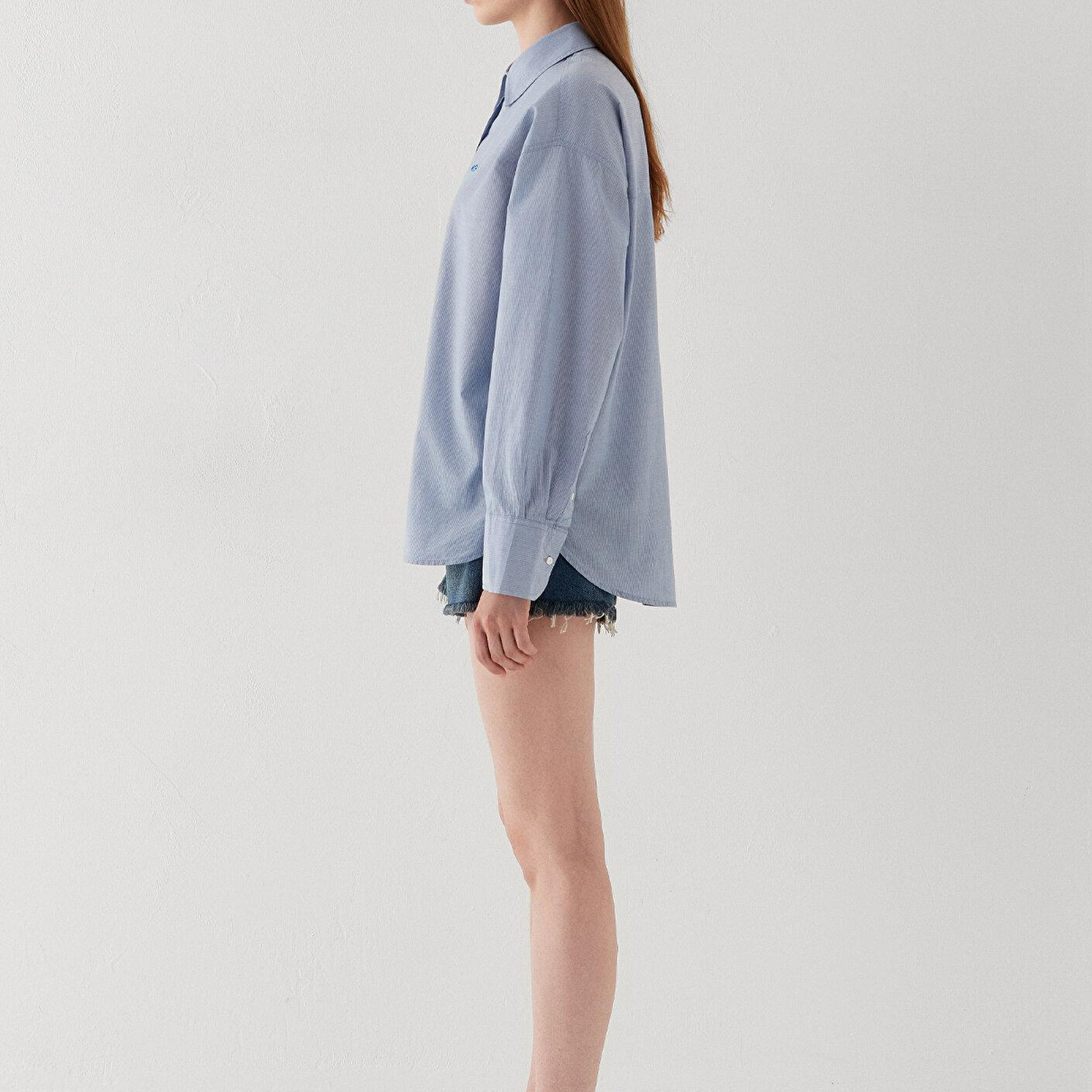 Mavi Mavi Gömlek Oversize / Geniş Kesim 1211222-81489