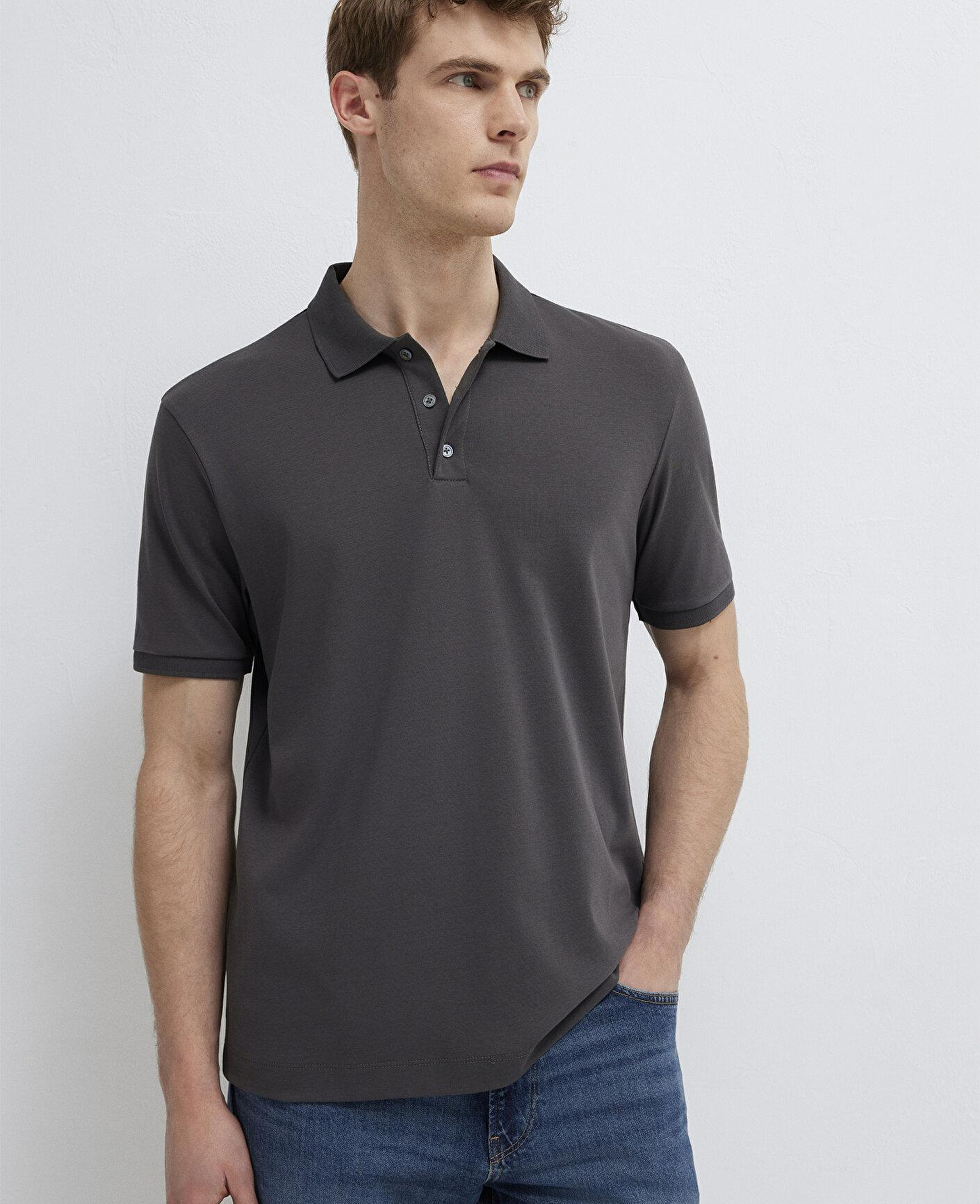 Mavi Antrasit Polo Tişört Regular Fit / Normal Kesim 0613271-80106