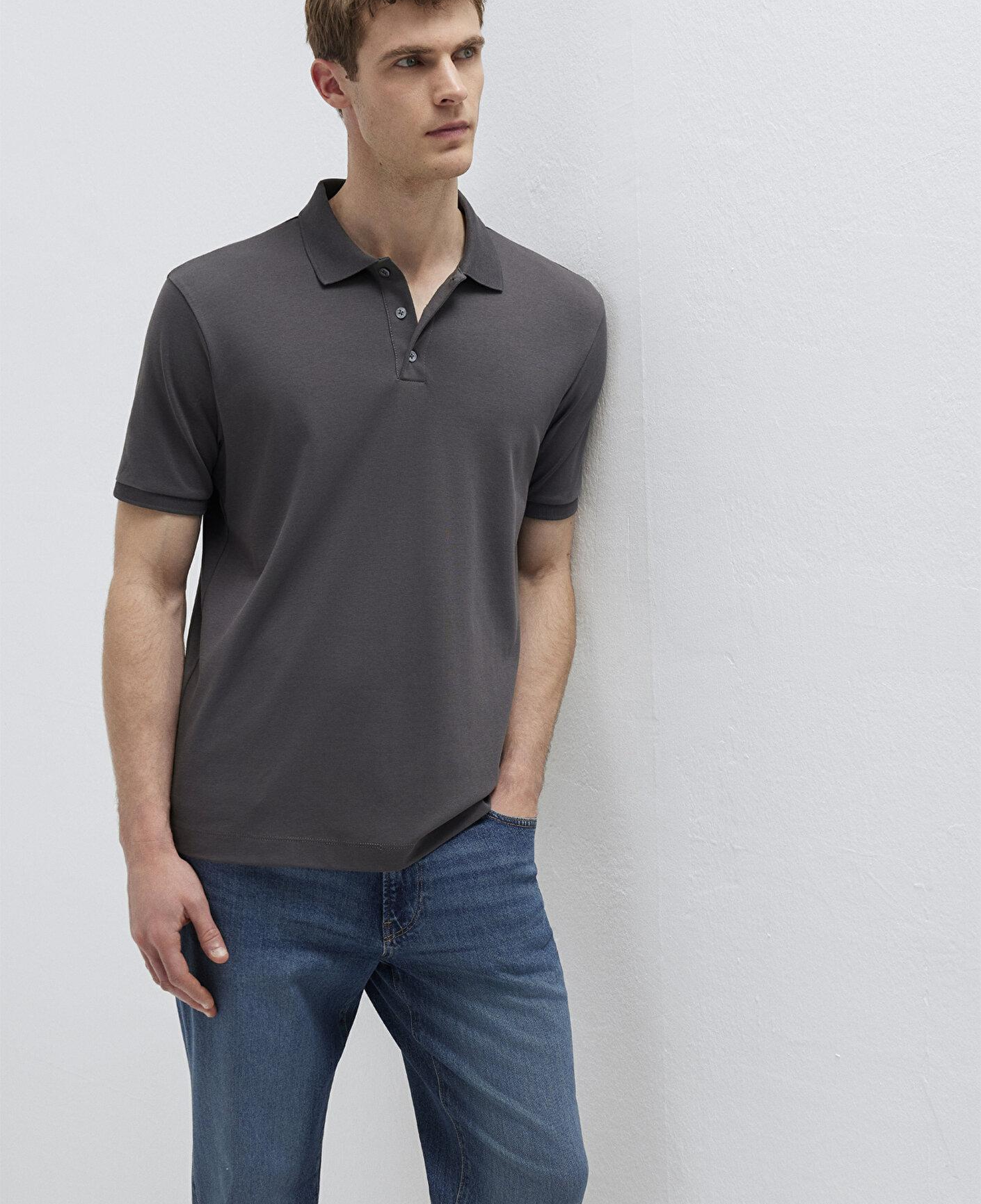 Mavi Antrasit Polo Tişört Regular Fit / Normal Kesim 0613271-80106