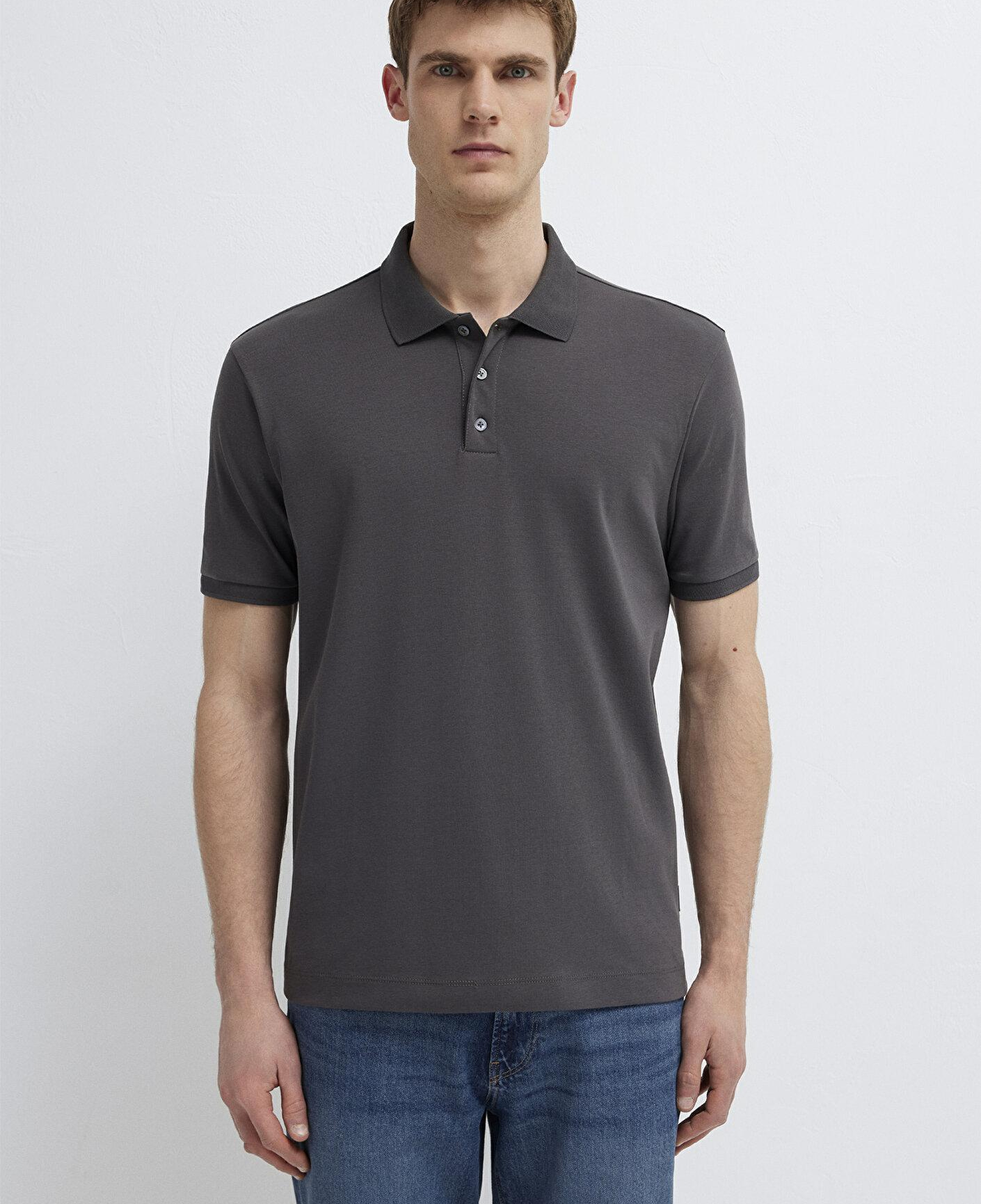 Mavi Antrasit Polo Tişört Regular Fit / Normal Kesim 0613271-80106