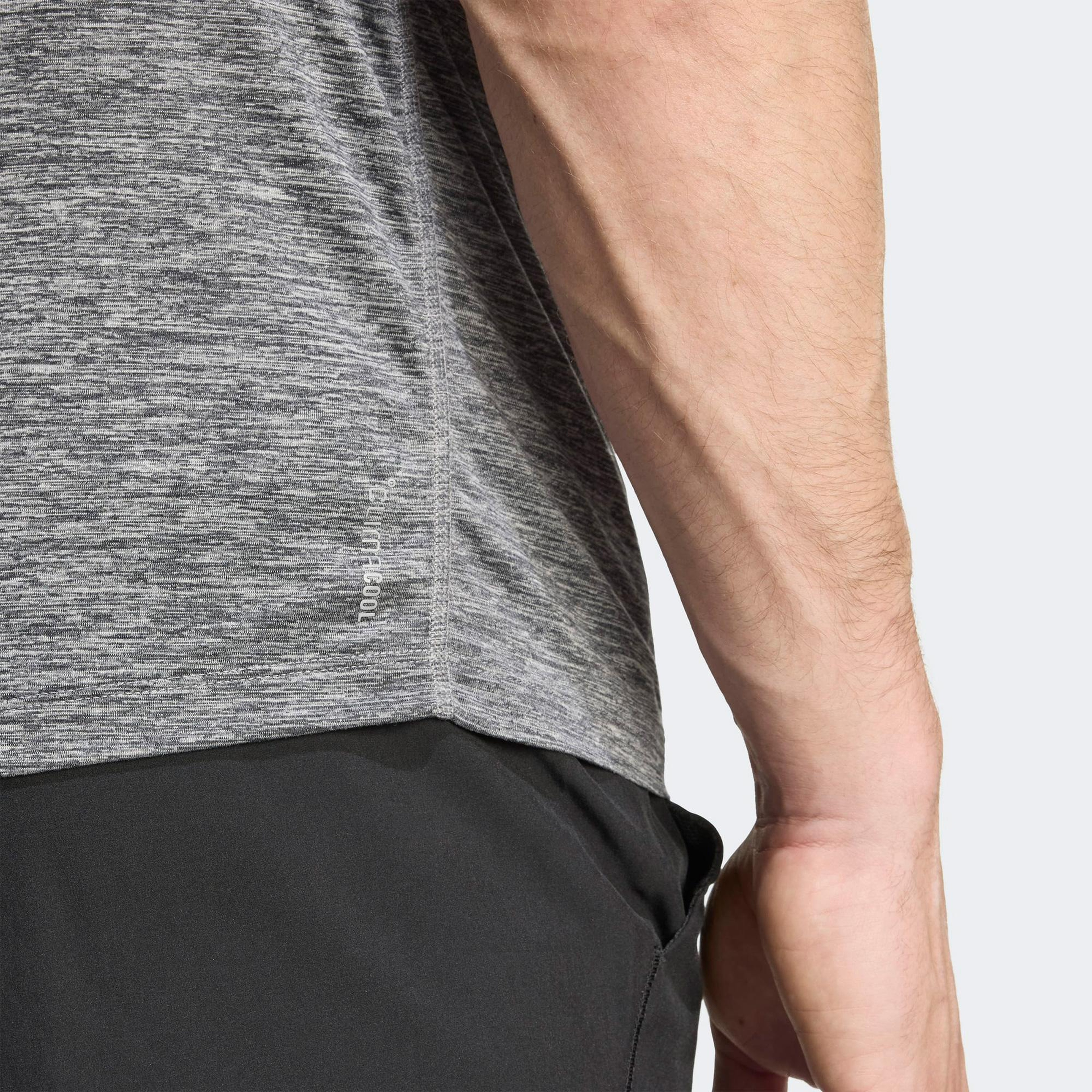 adidas Own The Run Melange Erkek Gri Koşu T-Shirt
