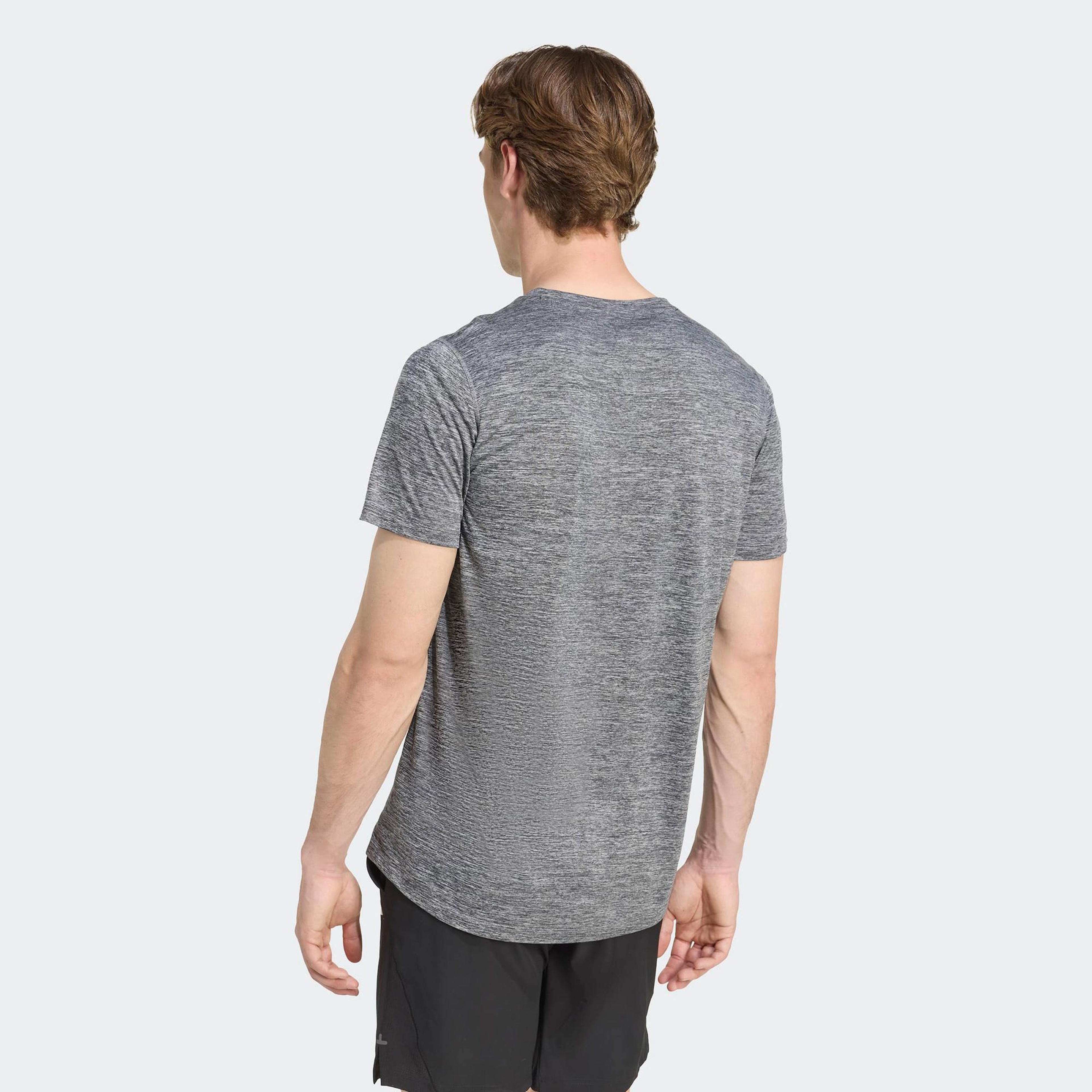 adidas Own The Run Melange Erkek Gri Koşu T-Shirt