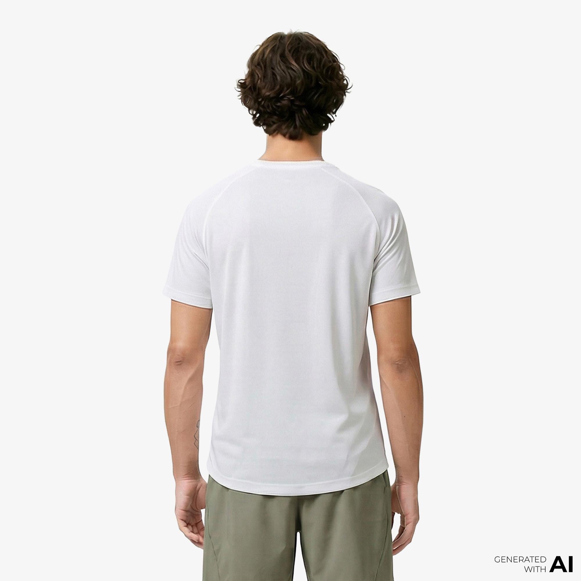 Energetics Martin Ss Erkek Beyaz Koşu T-Shirt